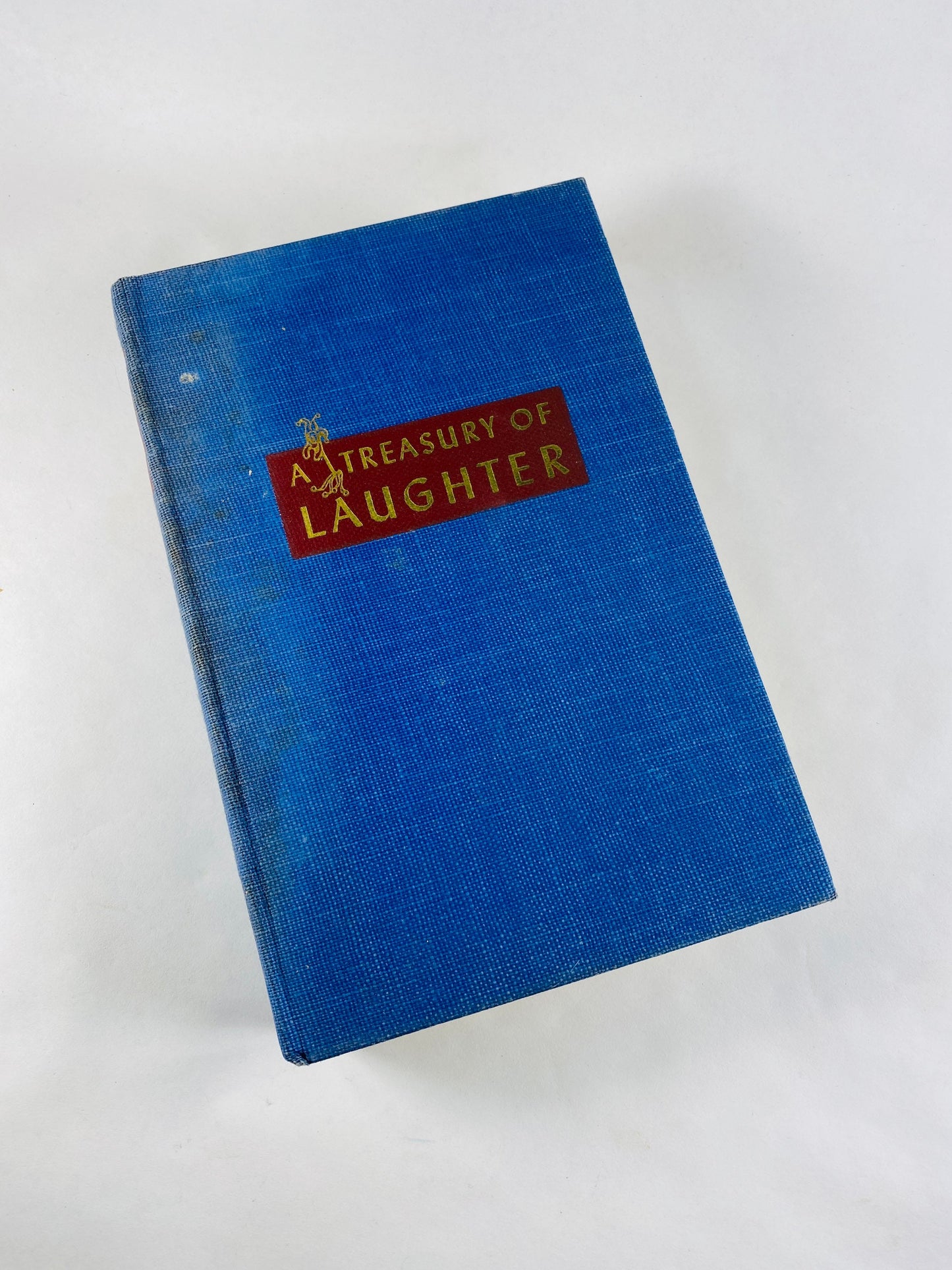 1946 Louis Untermeyer vintage FIRST EDITION book featuring Mark Twain Nash, Robert Frost, Oliver Holmes, Lewis Carroll. Blue home decor