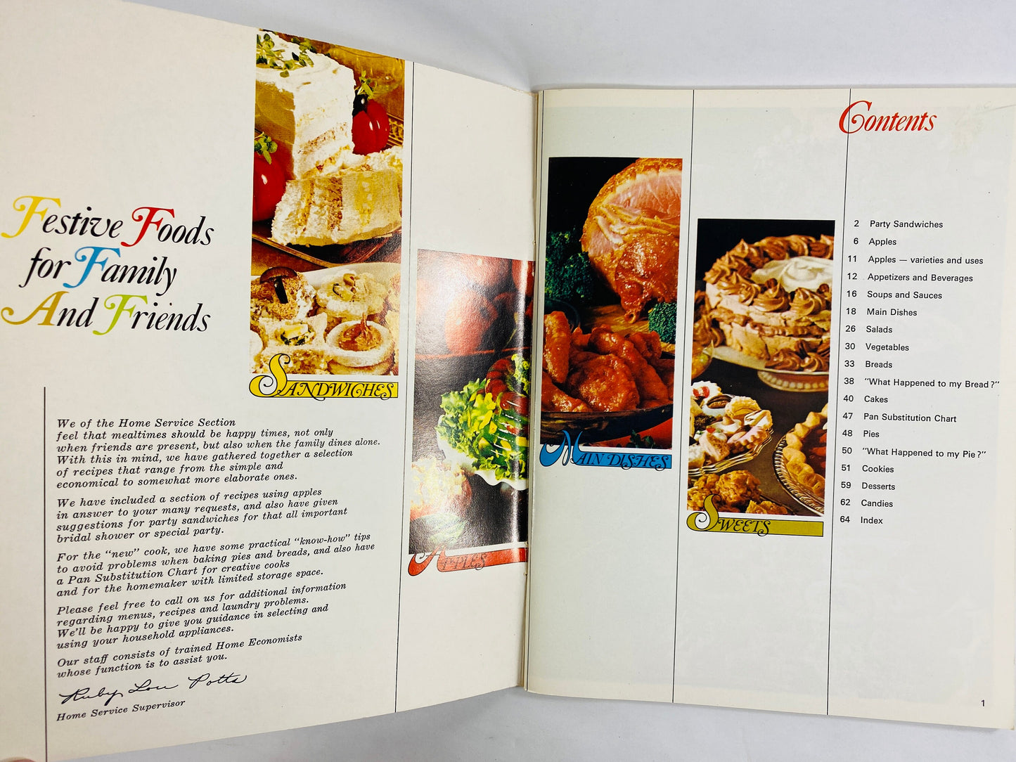 Vintage 1970s recipe booklets with fantastic retro illustrations & cooking decor printed by the City Public Service