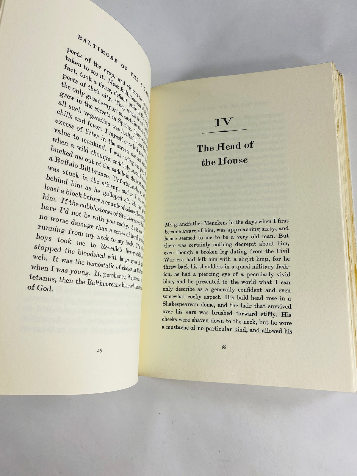 1956 HL Mencken Choice of Days vintage book of autobiographical works in one volume linguistic literature home decor Prop staging