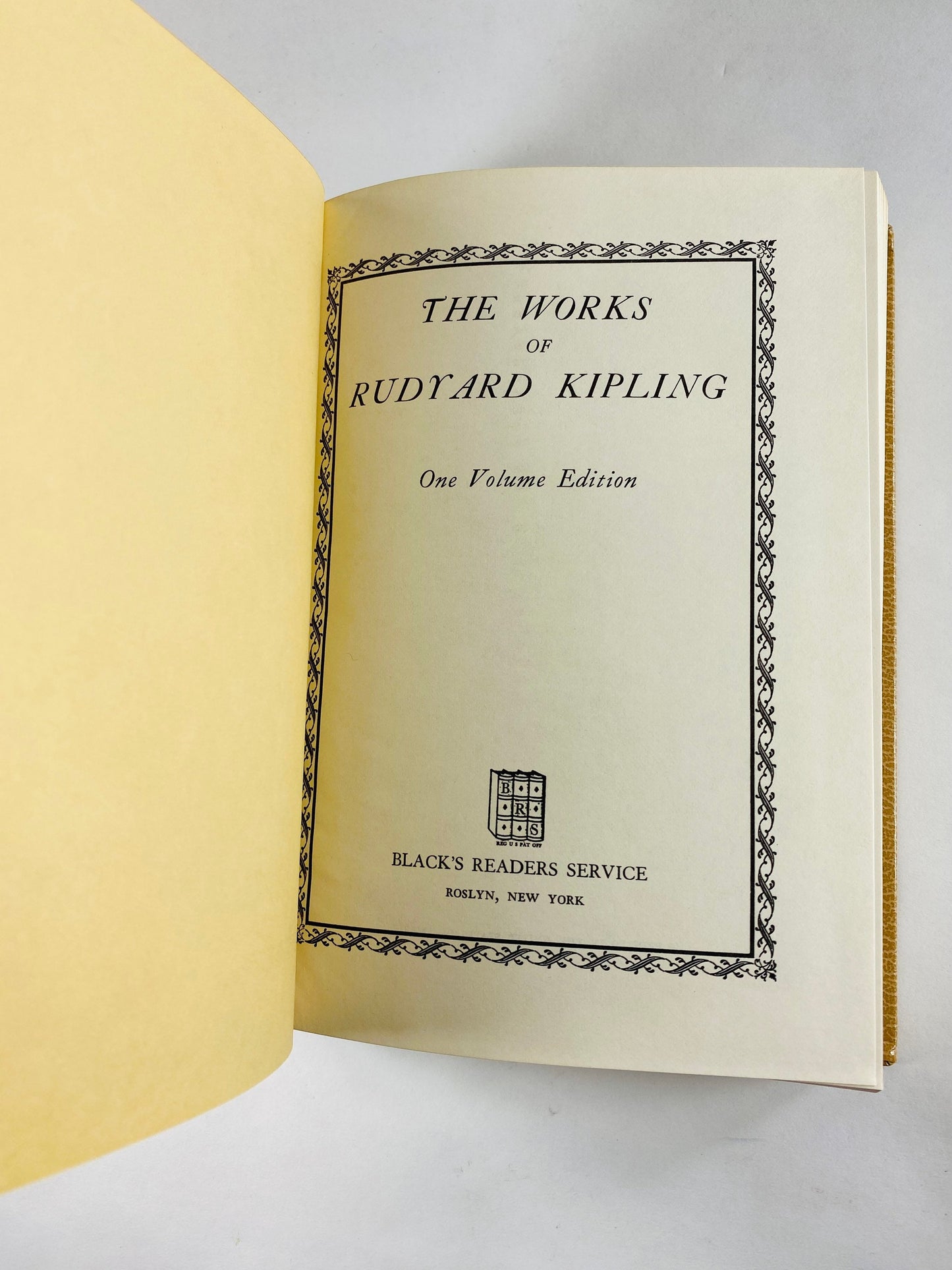1958 Vintage book Nathaniel Hawthorne Kipling Maupassant Haggard Robert Louis Stevenson gold leaf Beige home decor