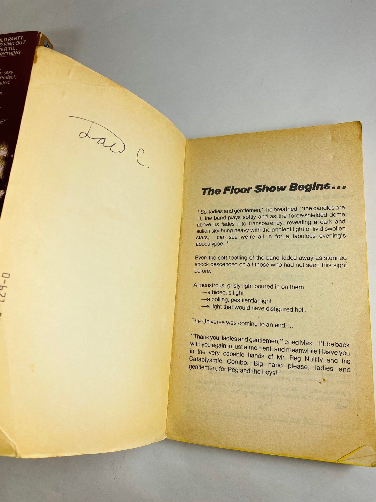 1981 Hitchhiker's Guide to the Galaxy vintage Douglas Adams paperback book FIRST printing Life Universe Everything Restaurant Universe Fish