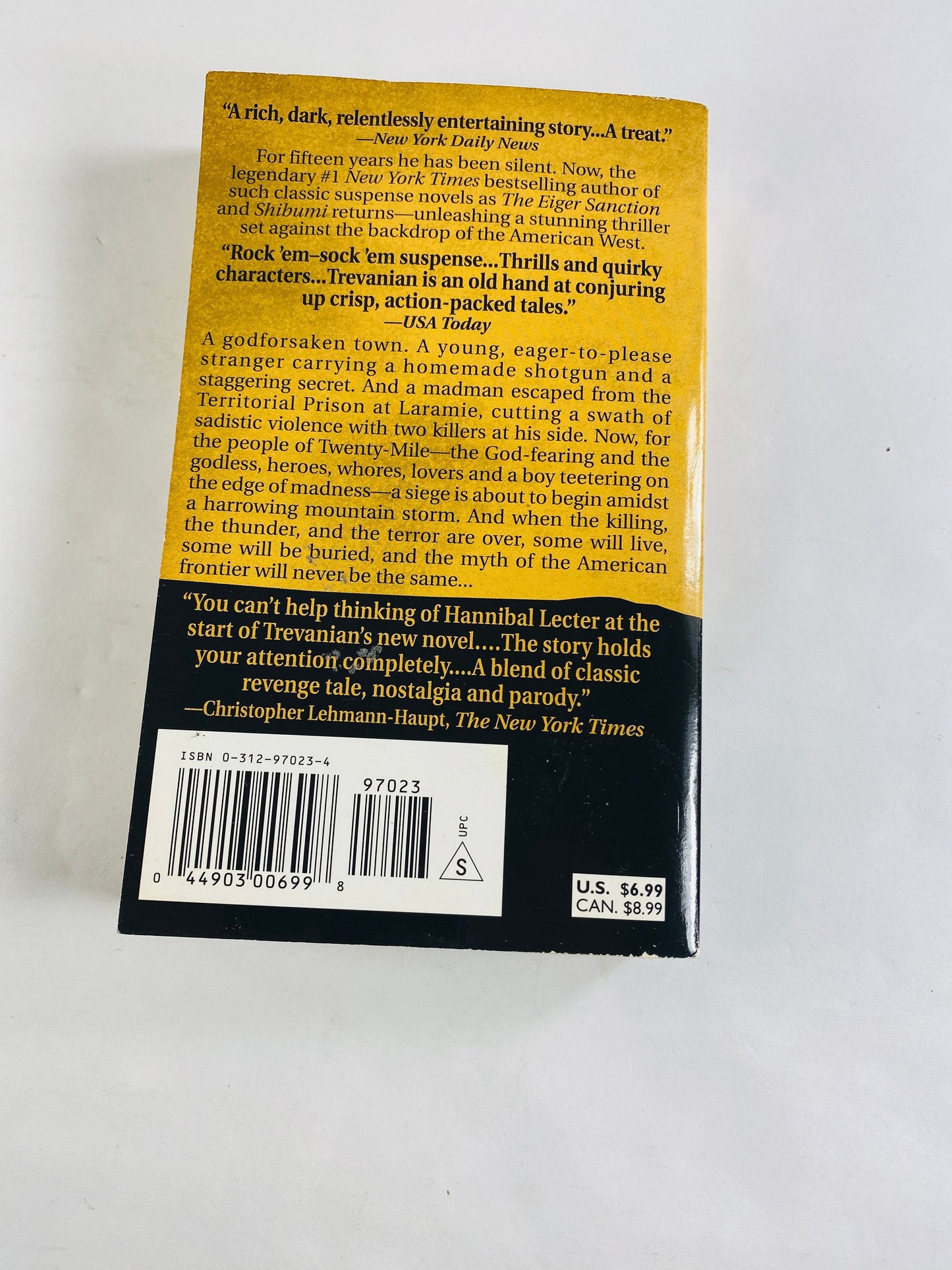 Incident at Twenty-Mile vintage book by Trevanian American Western about a madman escaped from the Territorial Prison at Laramie
