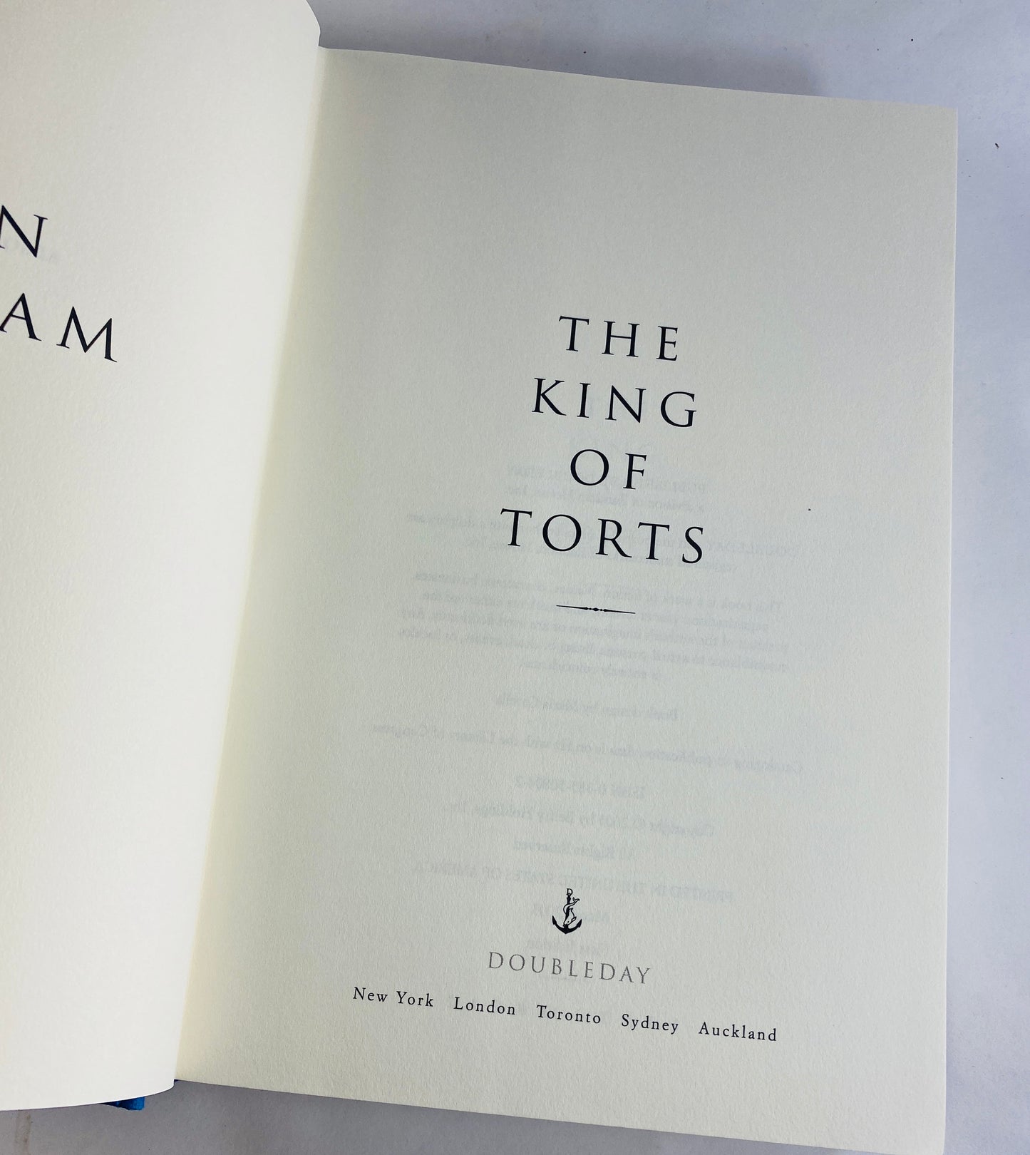John Grisham SIGNED King of Torts First Edition vintage book circa 2003 Young lawyer in a complex case against large pharmaceutical company