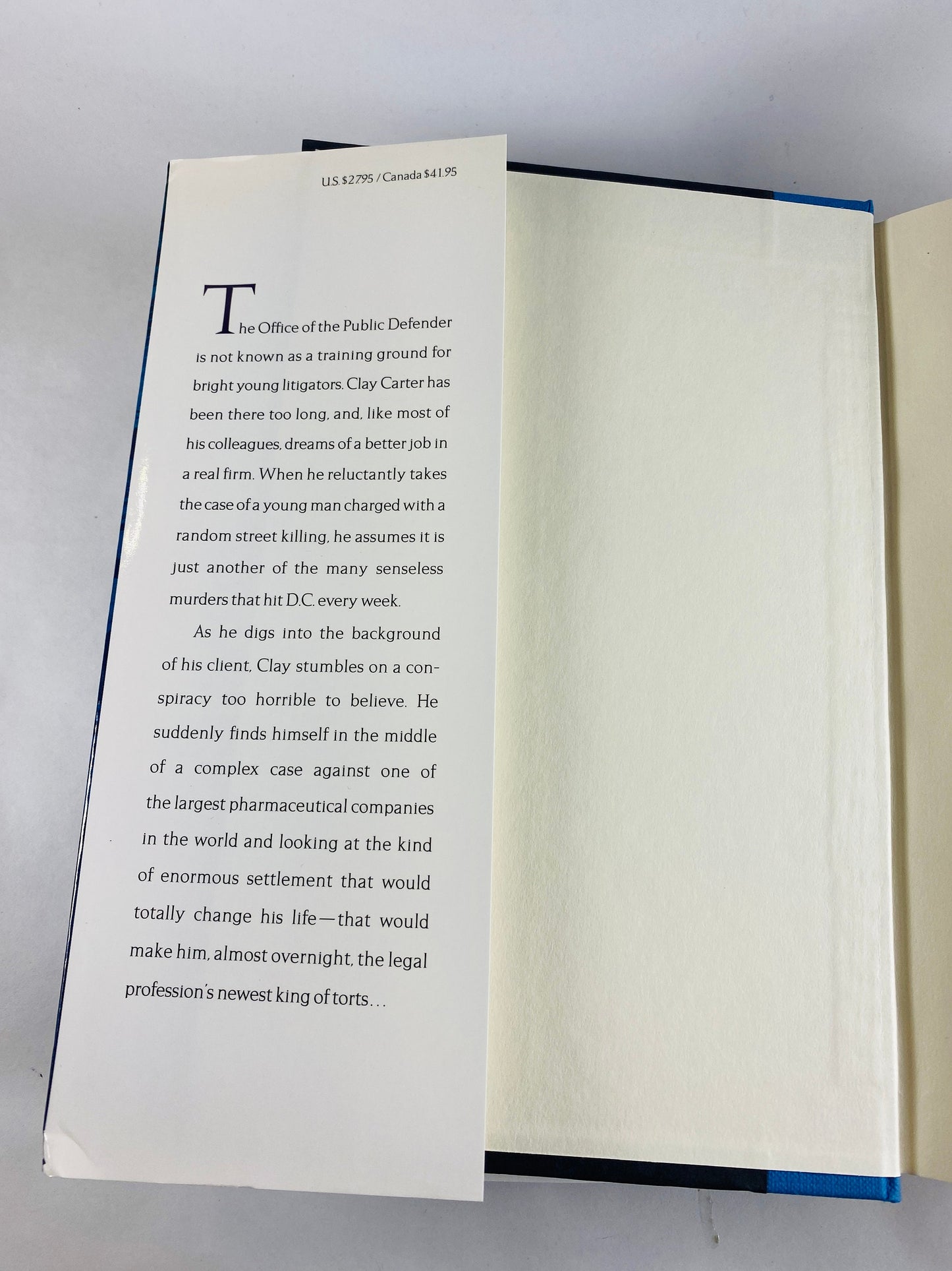 John Grisham SIGNED King of Torts First Edition vintage book circa 2003 Young lawyer in a complex case against large pharmaceutical company