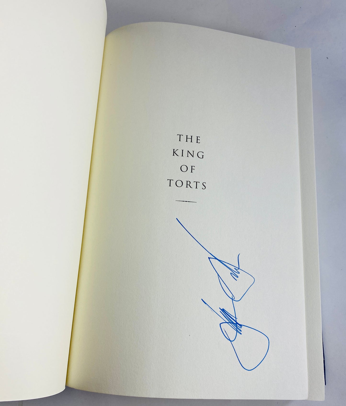 John Grisham SIGNED King of Torts First Edition vintage book circa 2003 Young lawyer in a complex case against large pharmaceutical company
