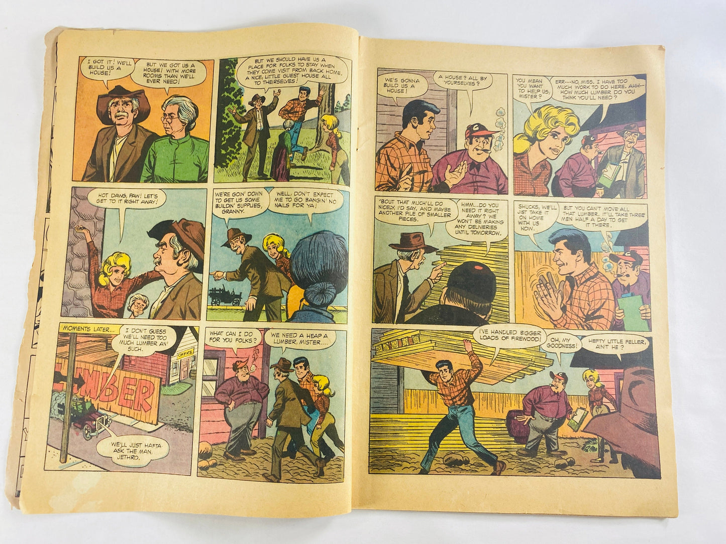 Beverly HillBillies comic book circa 1966 No 12 March Silver Age Dell advertising retro collectible gift 1960s Father's Day gift