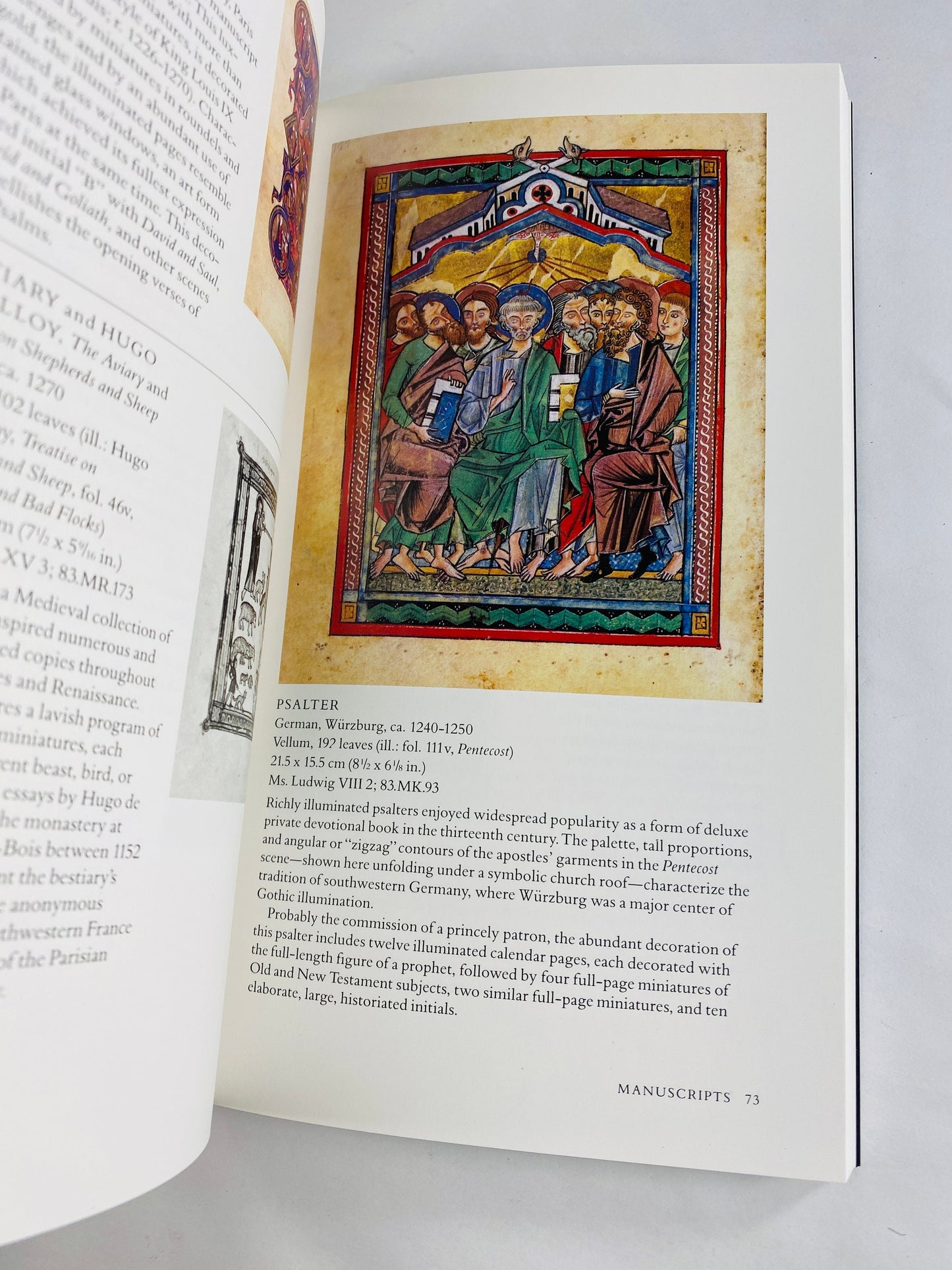 J Paul Getty Art Museum Malibu vintage paperback book featuring significant art painting sculpture architecture design photography handbook