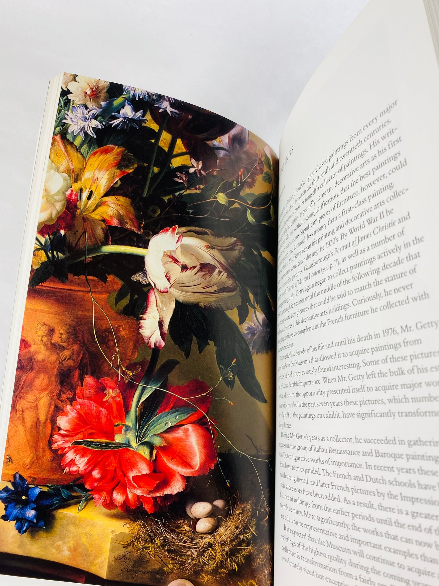J Paul Getty Art Museum Malibu vintage paperback book featuring significant art painting sculpture architecture design photography handbook