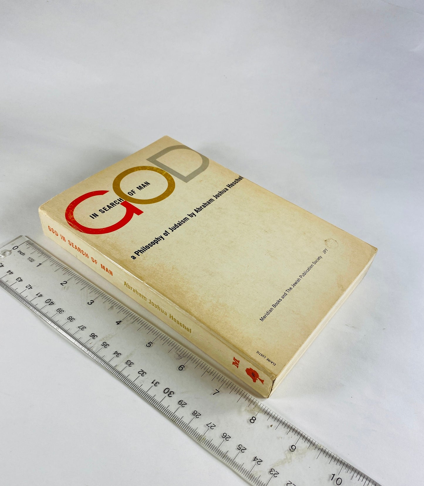 1959 God in Search of Man by Abraham Joshua Heschel vintage paperback book Human Existence Jewish philosopher moral teachings modern Judaism