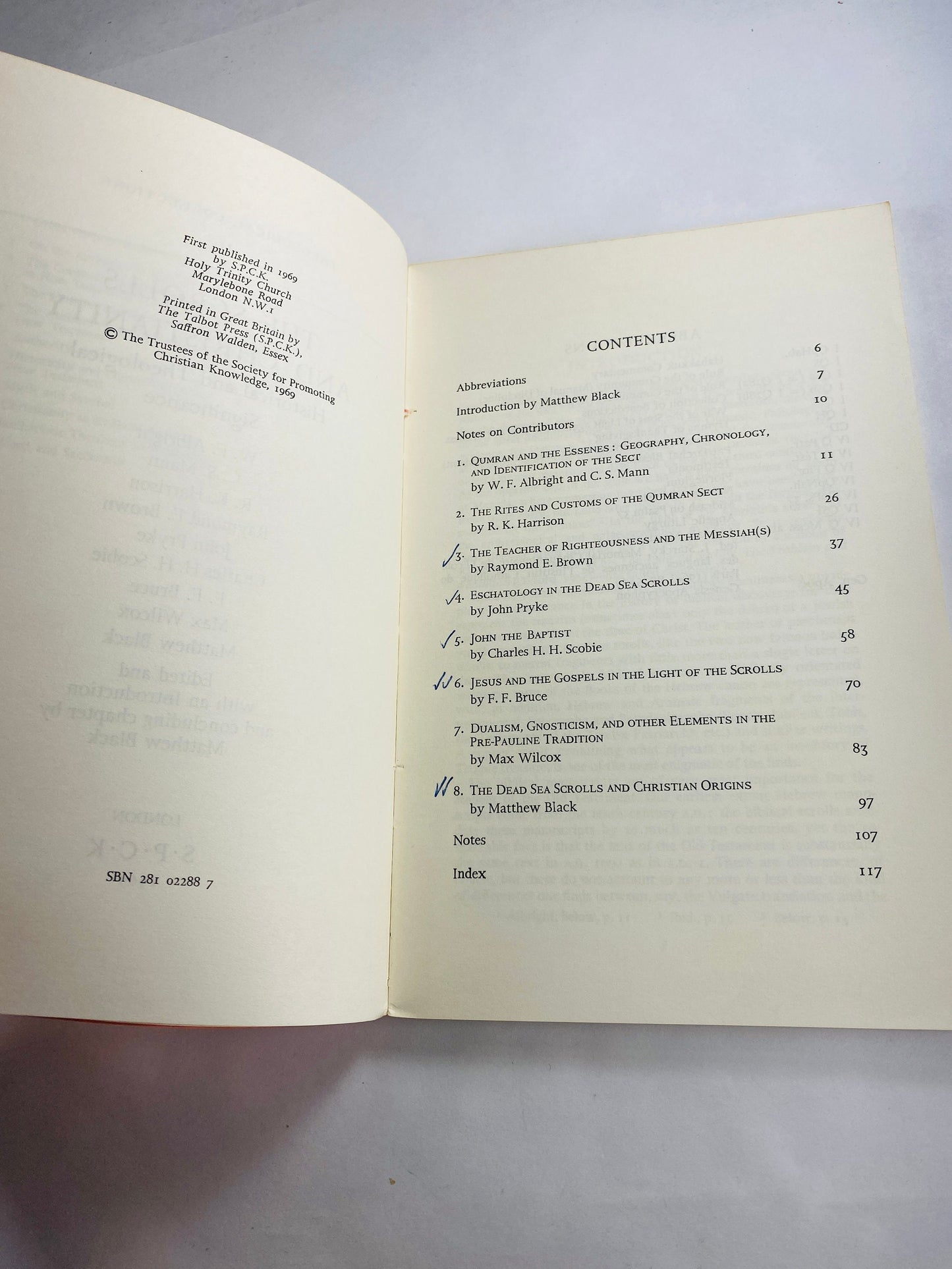Scrolls and Christianity vintage Dead Sea Scrolls paperback book by SPCK Theological Collections circa 1969