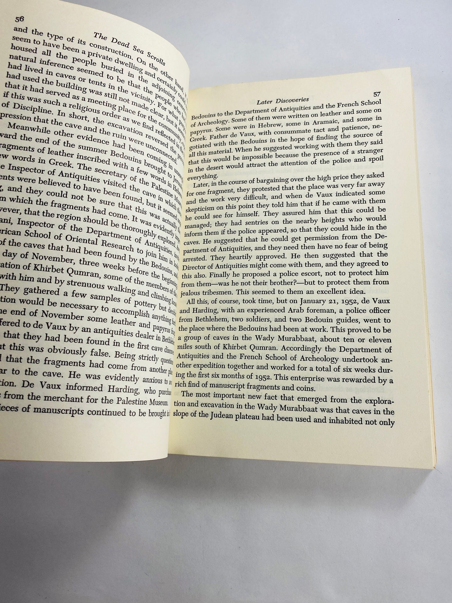 Vintage Dead Sea Scrolls paperback book by Millar Burrows circa 1968