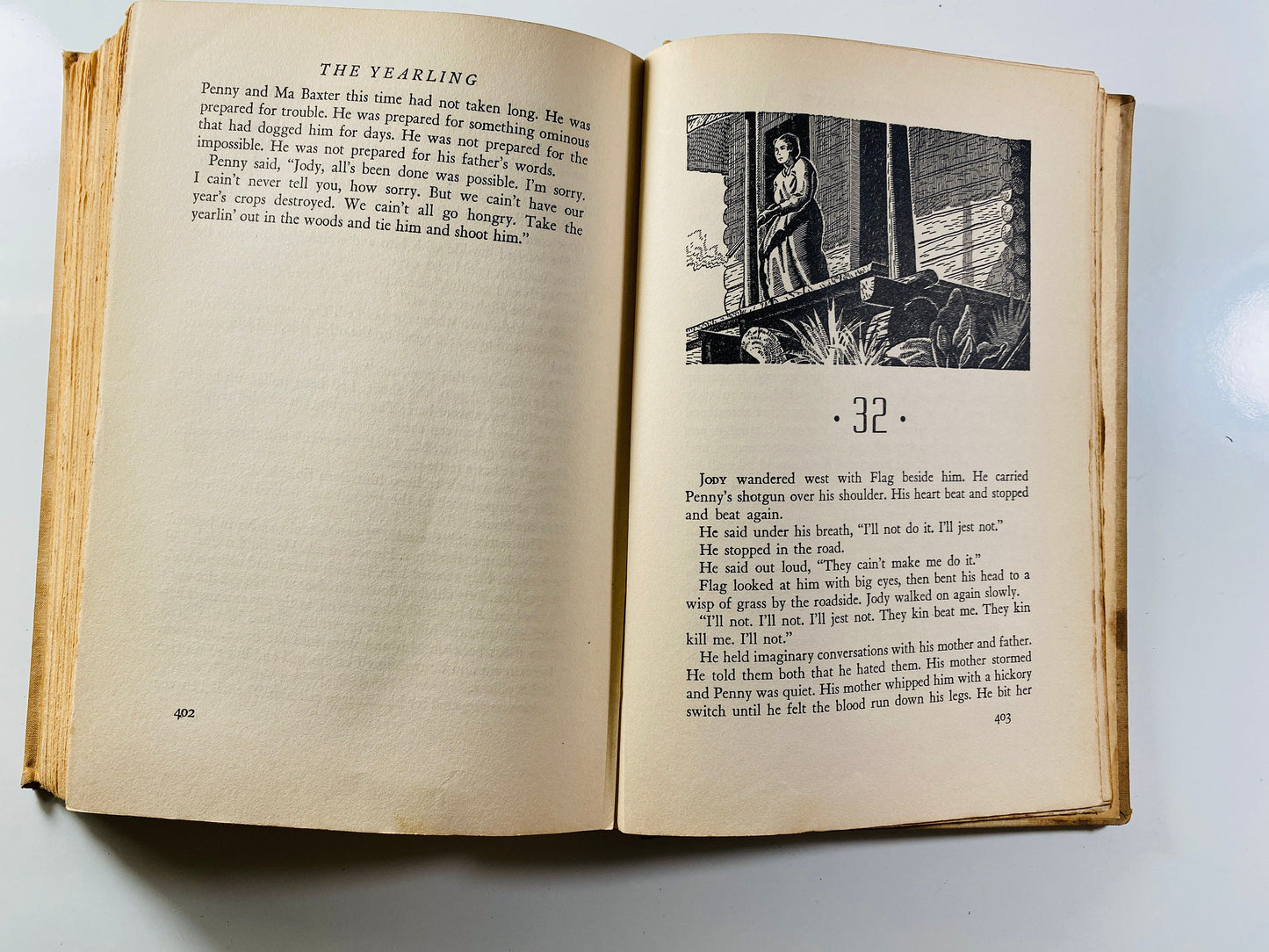 The Yearling FIRST EDITION Vintage Marjorie Kennan Rawlings book circa 1938. Pulitzer Prize Iconic novel set about fawn in northern Florida