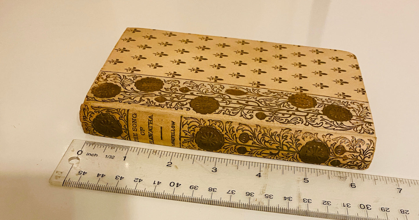 Song of Hiawatha by Henry Wadsworth Longfellow GORGEOUS small vintage book circa 1898 Gilt Embossed Cover Antique published by Henry Altemus