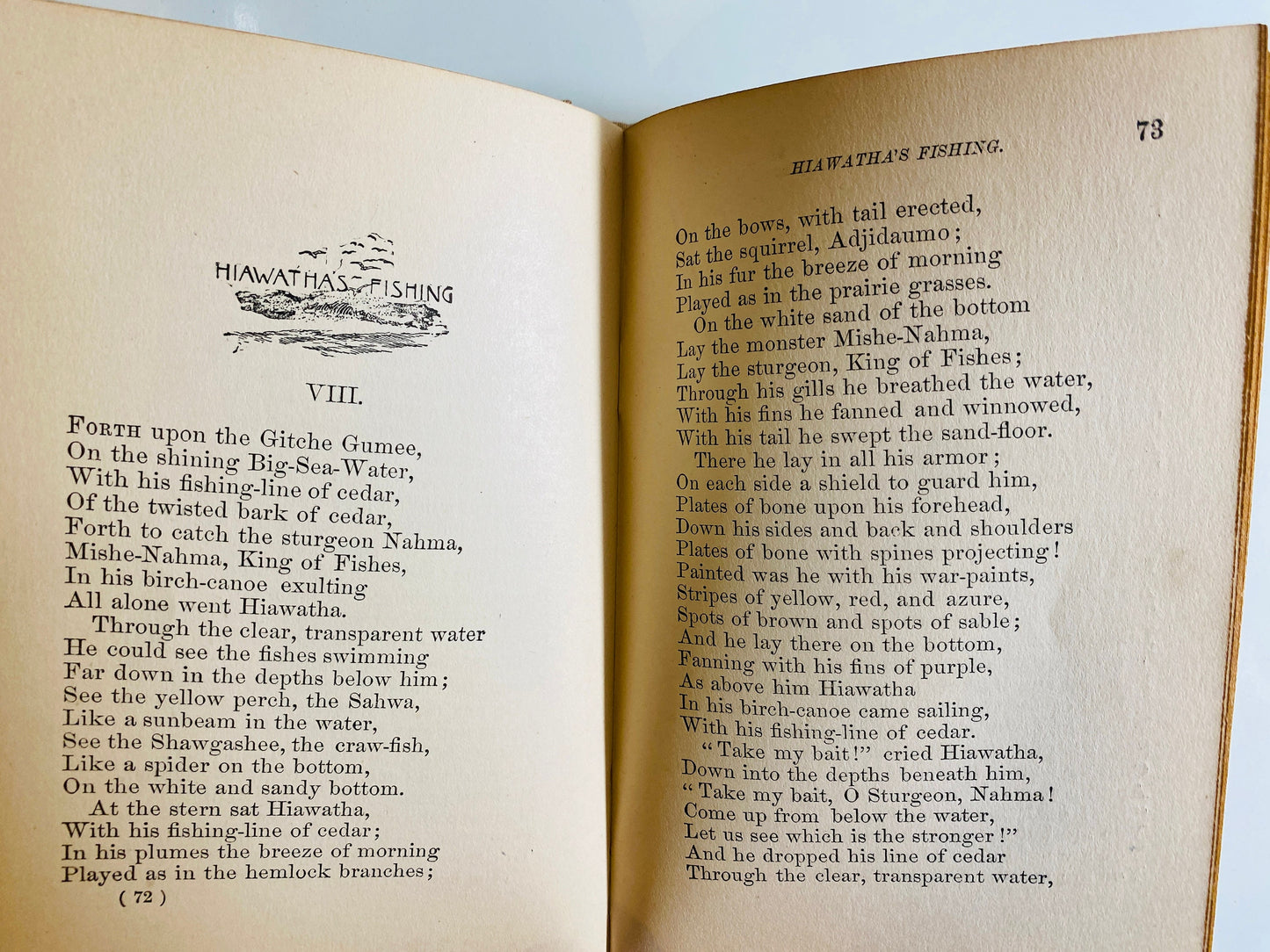 Song of Hiawatha by Henry Wadsworth Longfellow GORGEOUS small vintage book circa 1898 Gilt Embossed Cover Antique published by Henry Altemus