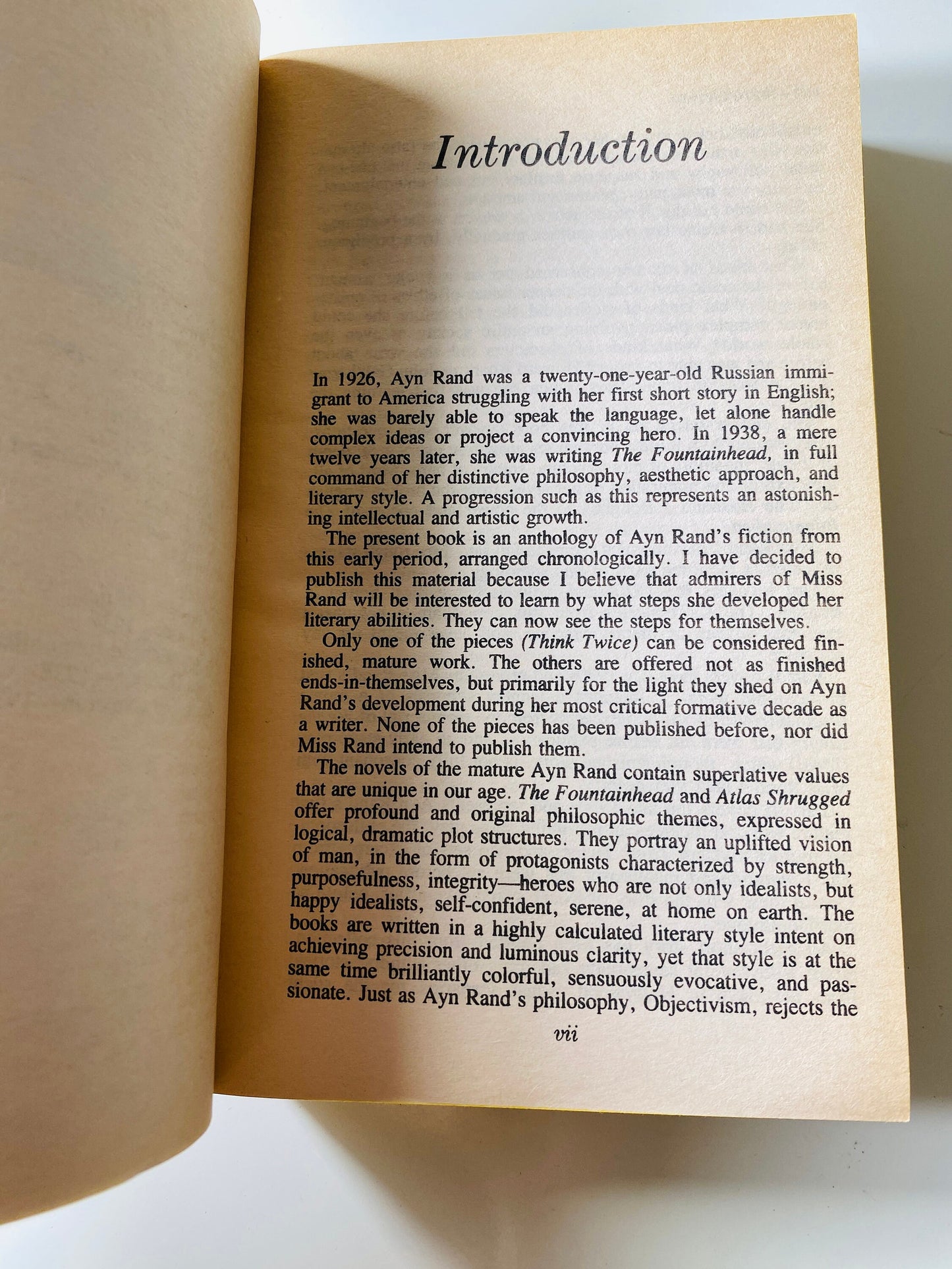 Early Writings of Ayn Rand EARLY PRINTING vintage Signet paperback book circa 1986 Objectivism novel by the author of Atlas Shrugged