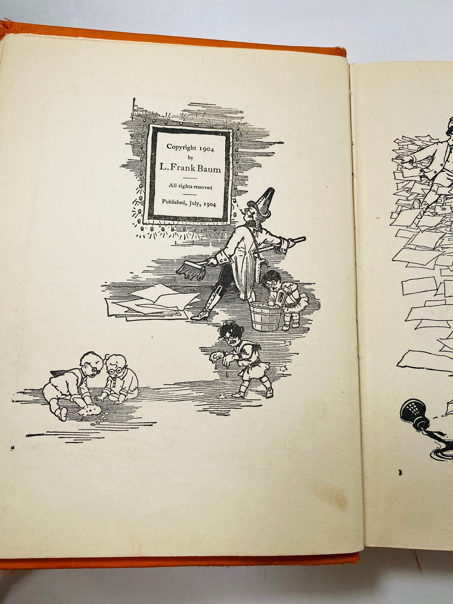Land of Oz by Frank Baum vintage book circa 1939 Magical tale of adventure and love in the Land of Oz. Reilly & Lee Co. John R Neill