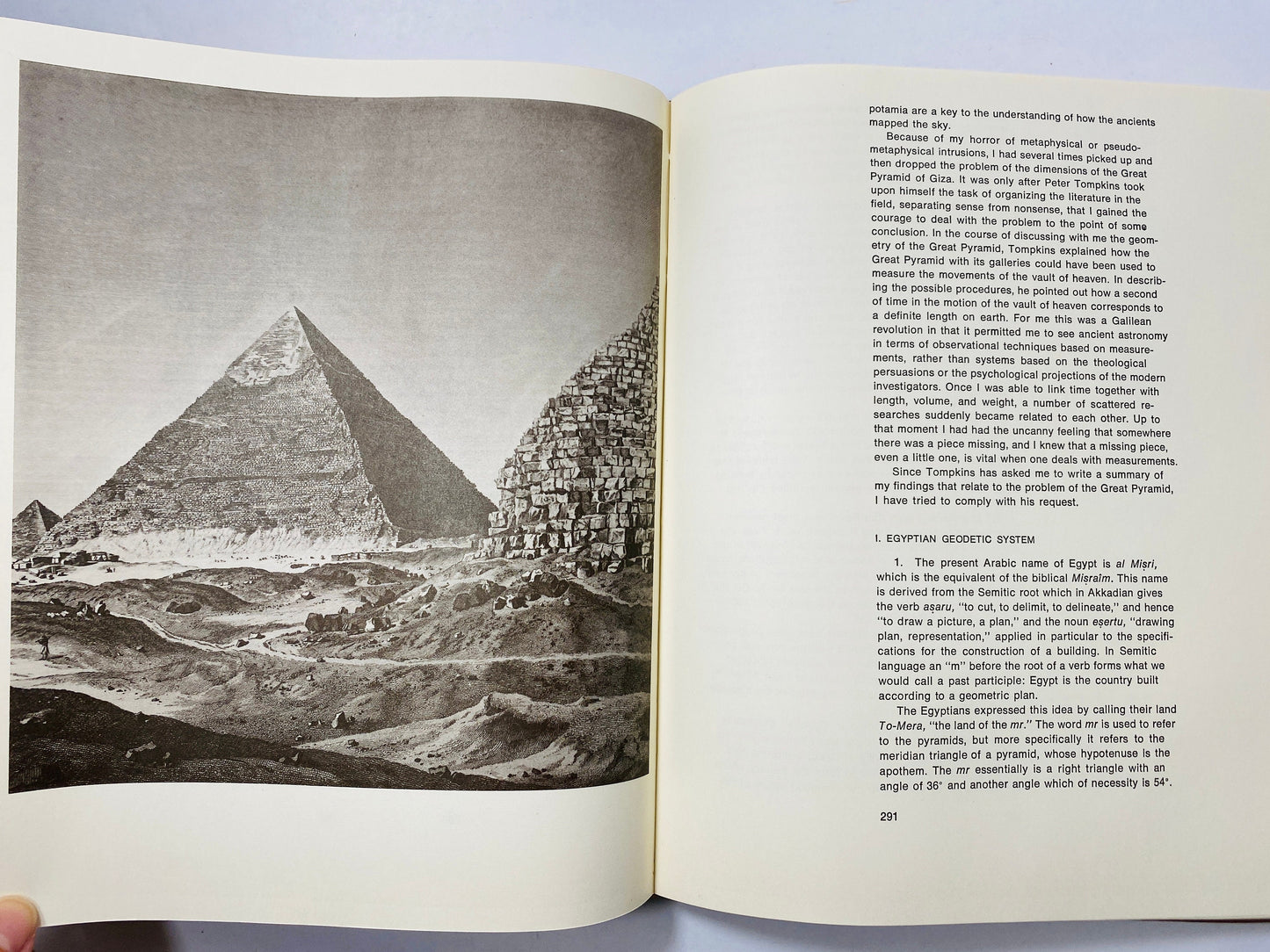 Secrets of the Great Pyramid by Peter Tompkins FIRST EDITION vintage book circa 1971. Book lover gift. Hieroglyph pyramid history. Occult