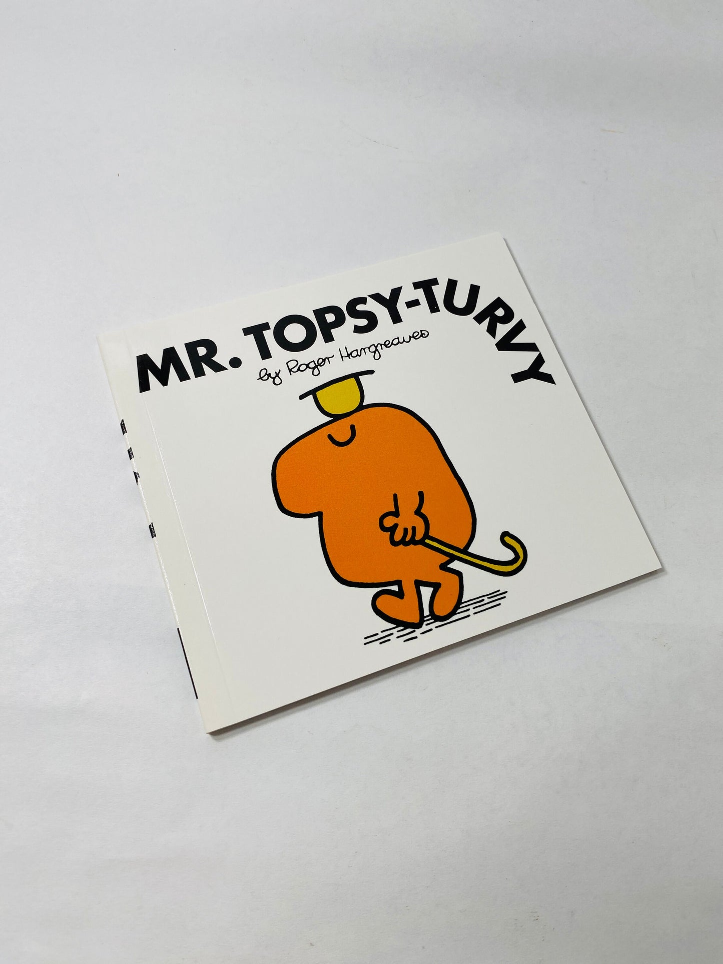 Mr. Lazy Mr Men vintage paperback books by Roger Hargreaves circa 1990 Children's books. Easter basket stuffer Topsy Turvy Silly Uppity