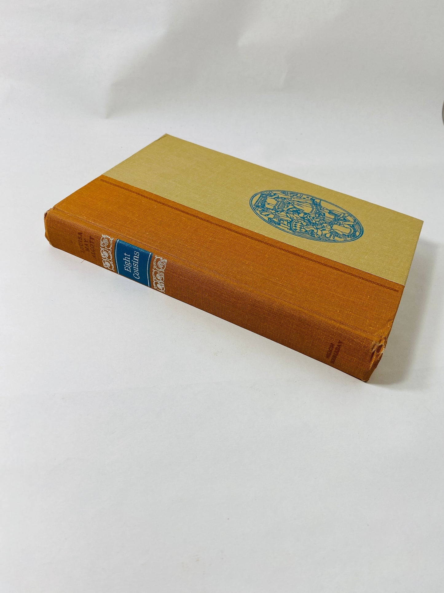 Louisa May Alcott vintage beige books circa 1966 Little Men, Jo's Boys, Under the Lilacs, Eight Cousins, Jack and Jill Nelson Doubleday