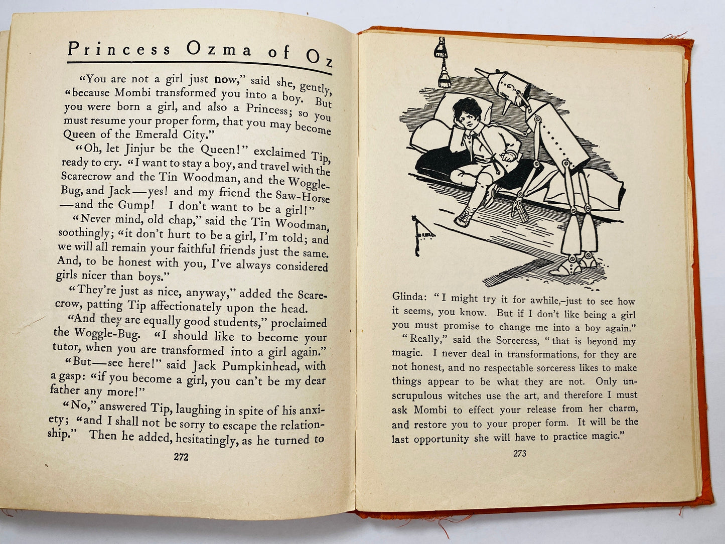 Land of Oz by Frank Baum vintage book circa 1939 Magical tale of adventure and love in the Land of Oz. Reilly & Lee Co. John R Neill