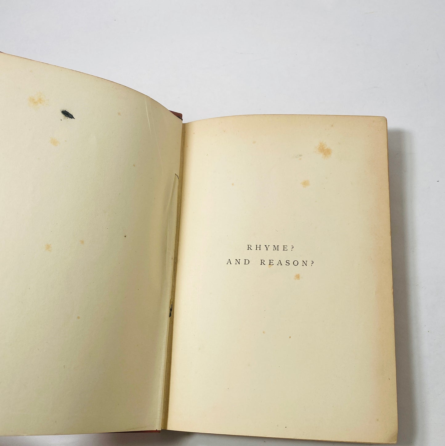 1890 RARE Lewis Carroll Rhyme and Reason antique book FIRST Edition author of Alice's Adventures in Wonderland Arthur Frost illustrated