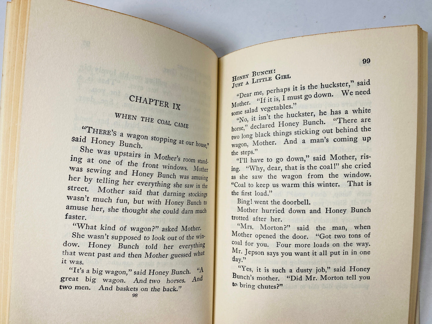 Honey Bunch vintage book circa 1948 with dust jacket by Helen Louise Thorndyke Tan Cloth Bound Vintage Mystery Stories. Laura Lee Hope.