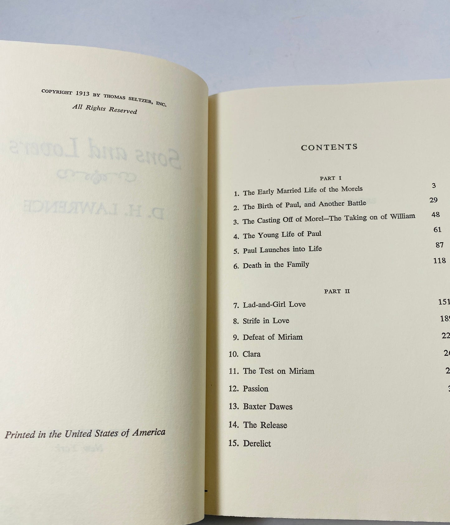 Sons and Lovers by DH Lawrence vintage book circa 1962 Oedipus complex Freudian allegory. Listed in top 10 books!