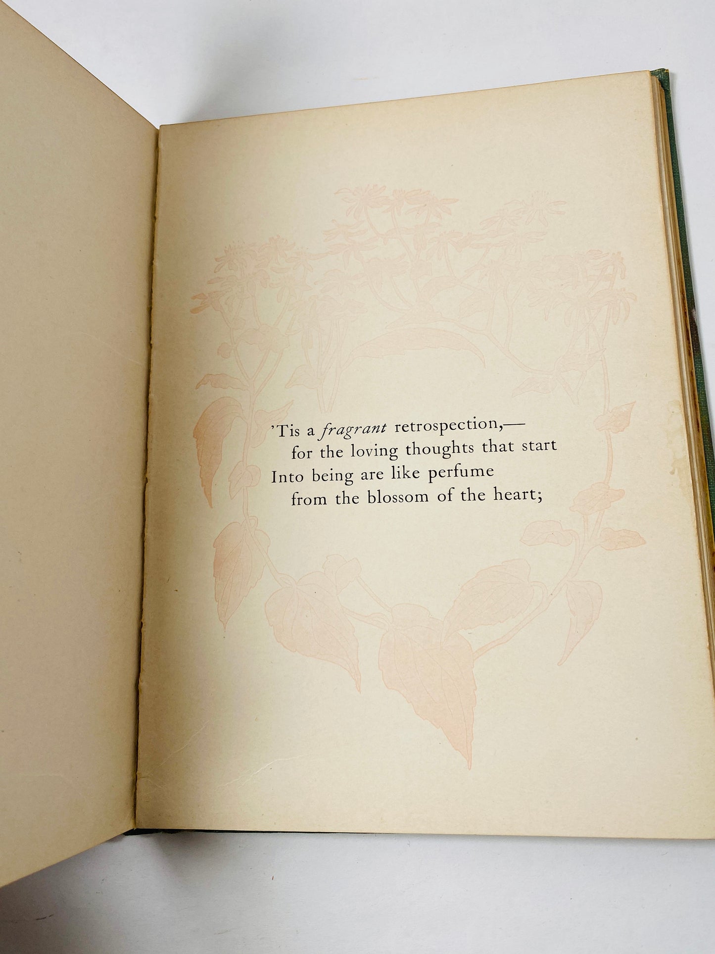 1902 An Old Sweetheart of Mine vintage romantic poetry book by James Whitcomb Riley Antique honeydew green cabin home decor Stocking Stuffer