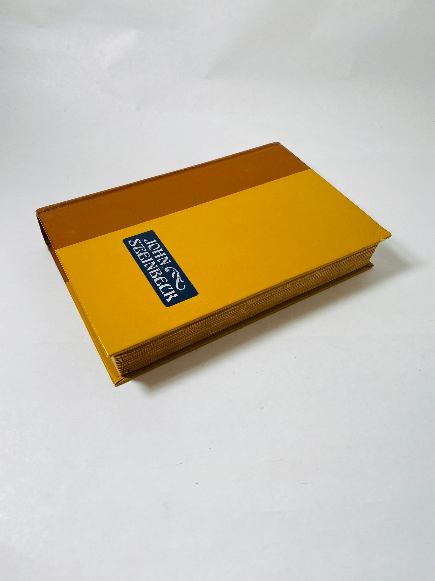 Grapes of Wrath by John Steinbeck vintage book circa 1967 Viking Press Tan & Brown bound Decor rustic classic gift