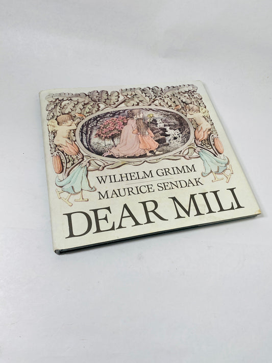 Dear Mili by Maurice Sendak FIRST EDITION vintage book circa 1988 about a mother who sends her daughter into the forest to save her from war