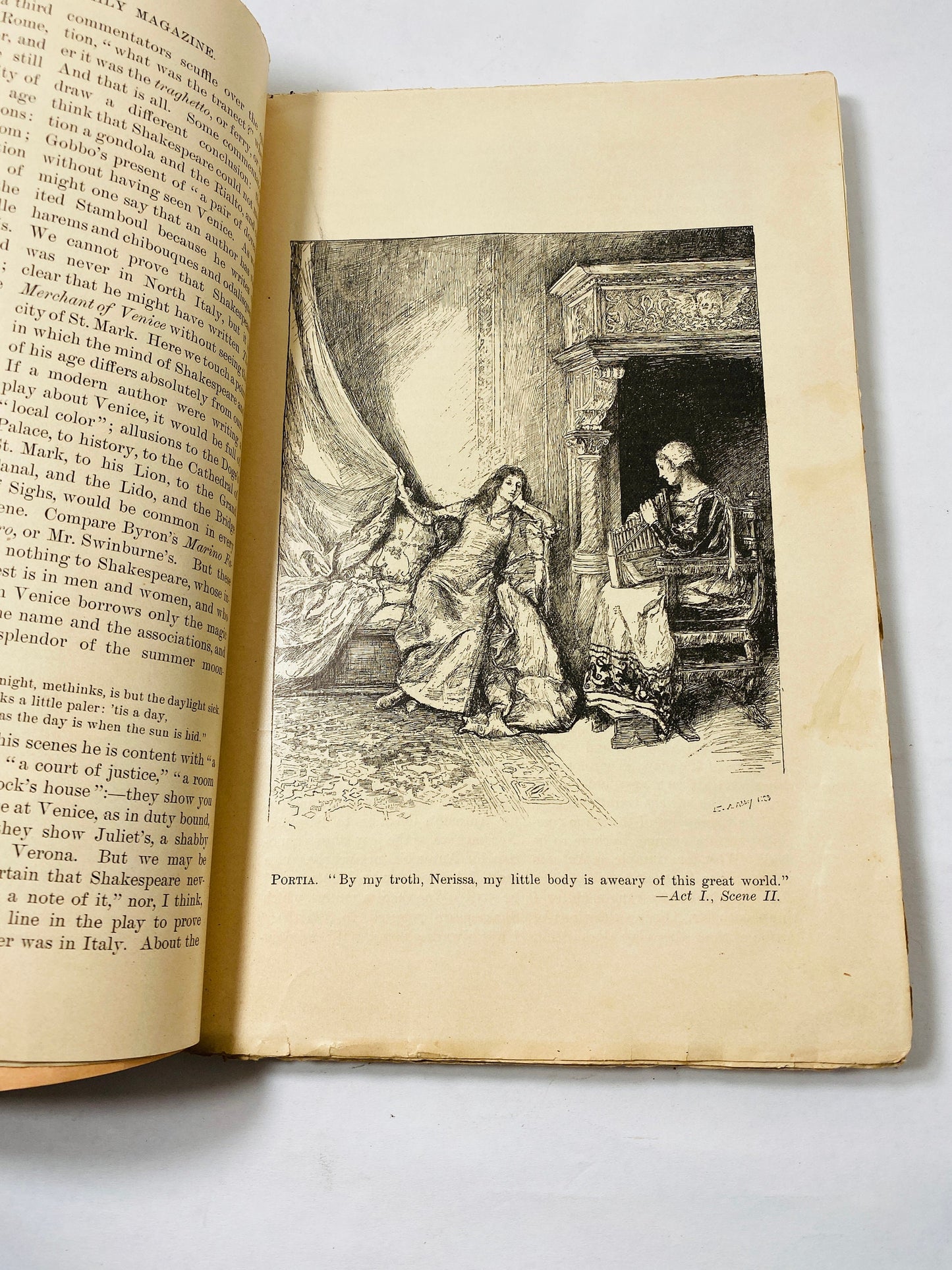 Wordsworth Sonnet 1890 Harper's New Monthly Magazine Antique vol 80 No 479 Post Civil War