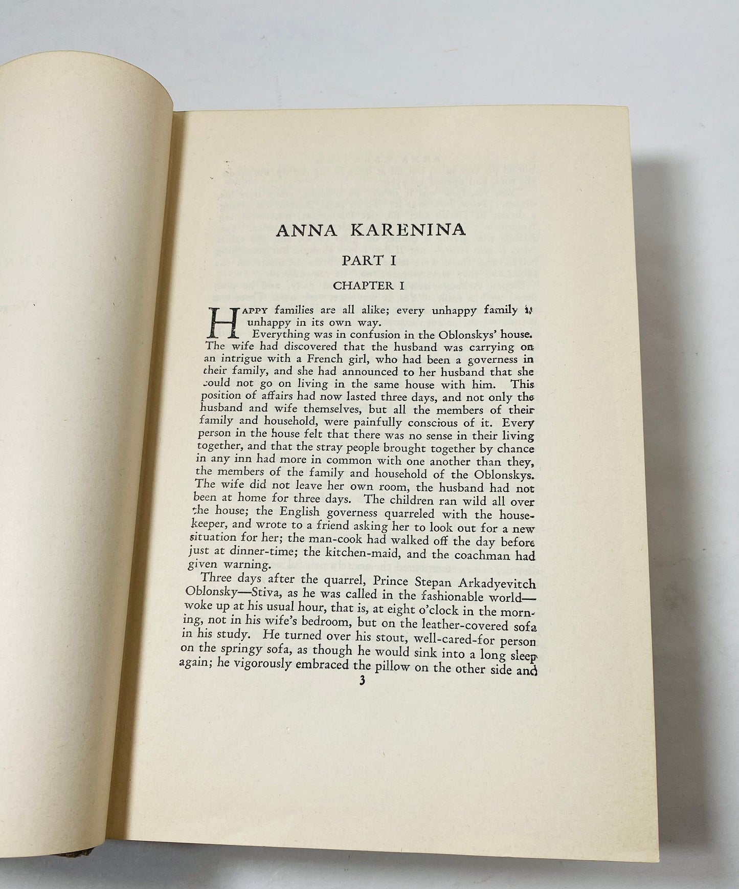 Anna Karenina vintage Modern Library book by Tolstoy circa 1931 Classic Russian aristocrat Literature romance love story of an affair