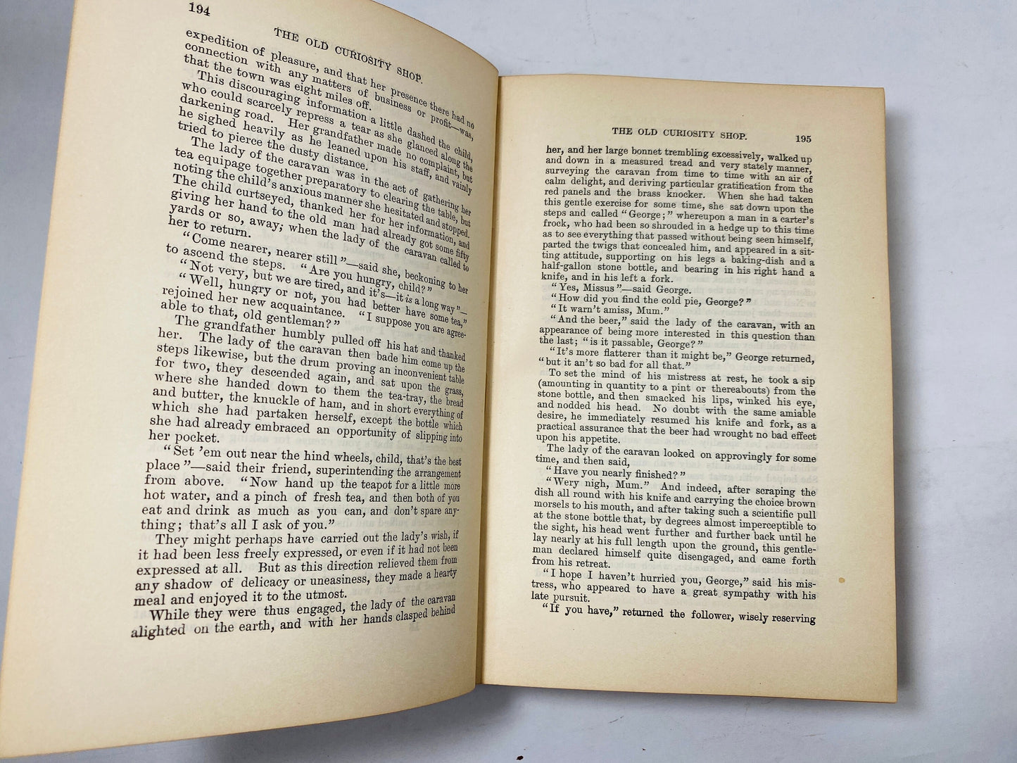 The Old Curiosity Shop vintage book by Charles Dickens circa 1912. Master Humphrey's Clock. Barnaby Rudge.