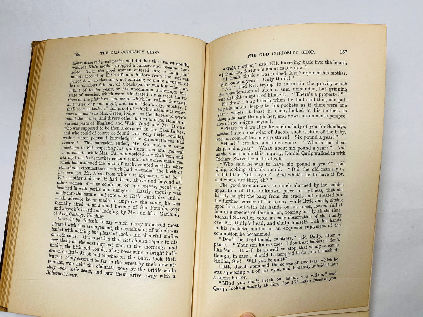 The Old Curiosity Shop vintage book by Charles Dickens circa 1912. Master Humphrey's Clock. Barnaby Rudge.