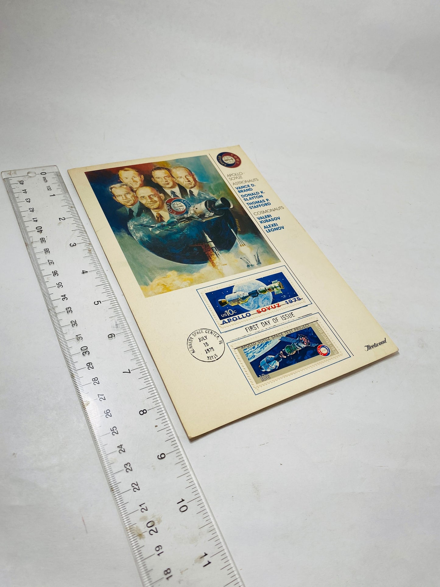 1975 Apollo Soyuz Stamps First Day of Issue Tom Stafford Alexei Leonov NASA space moon Collectible gift decor