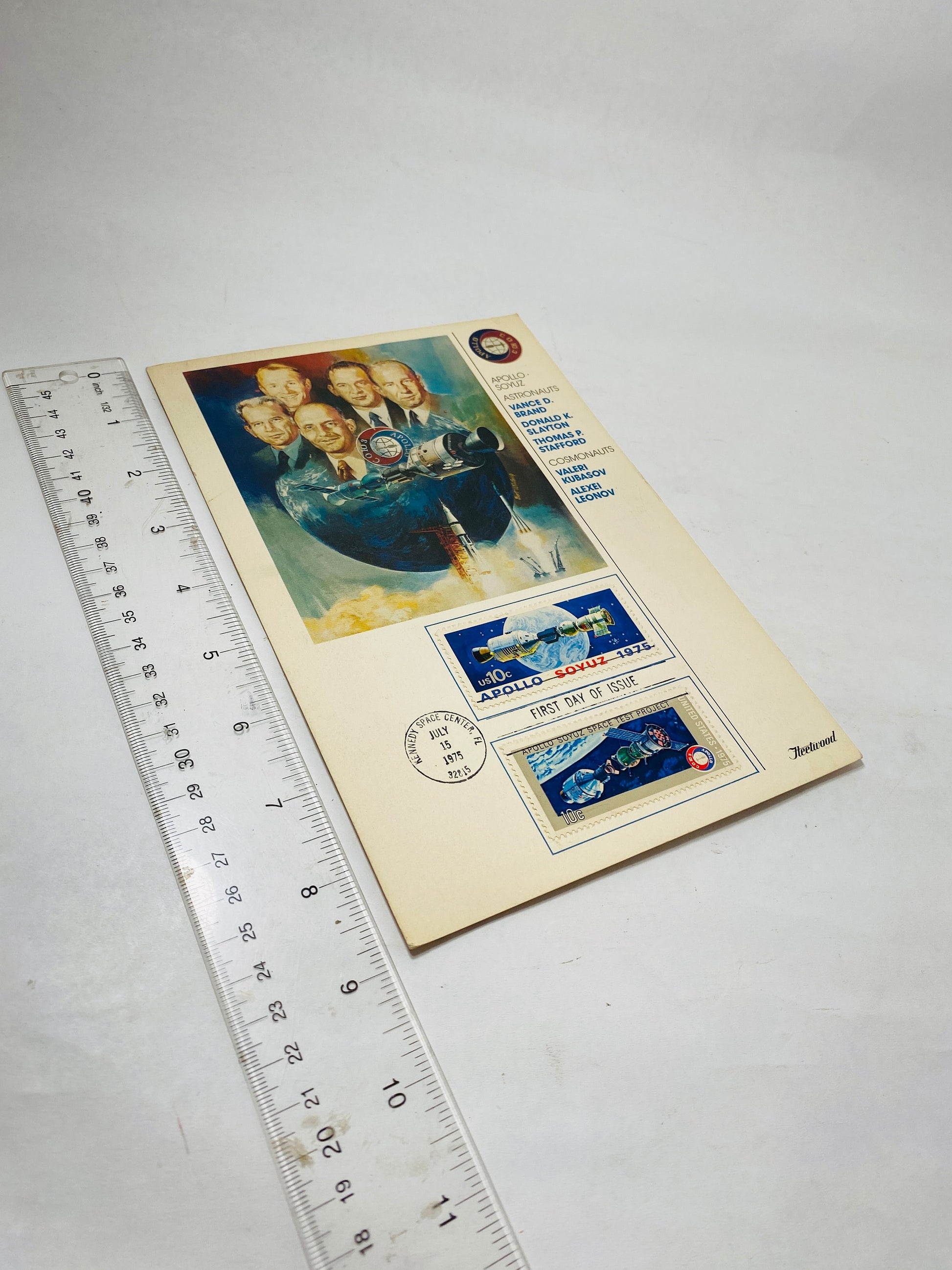 1975 Apollo Soyuz Stamps First Day of Issue Tom Stafford Alexei Leonov NASA space moon Collectible gift decor