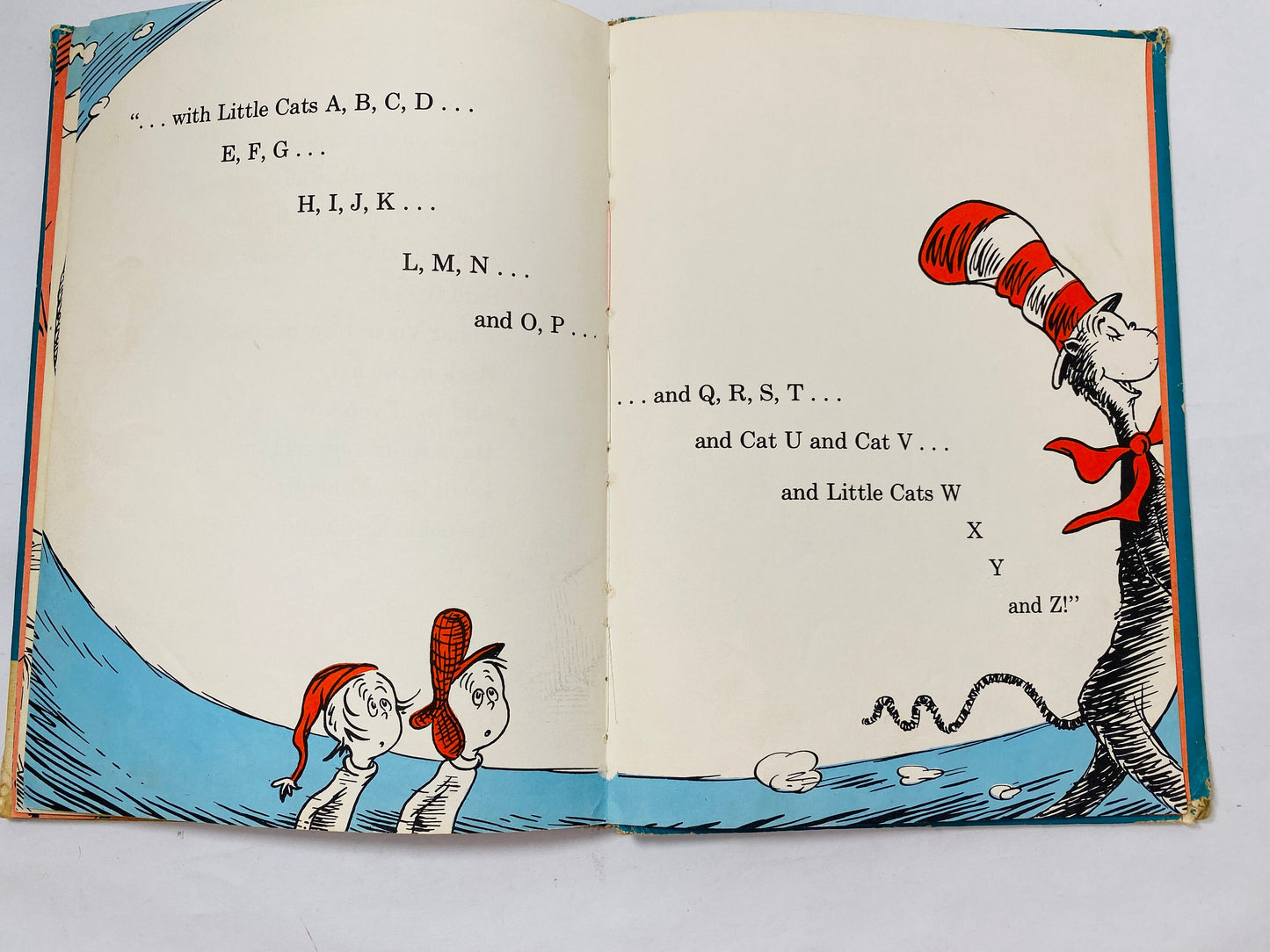 Dr Seuss Cat in the Hat Comes Back Vintage EARLY PRINTING collectible book pictoral boards circa 1958. Children's reading