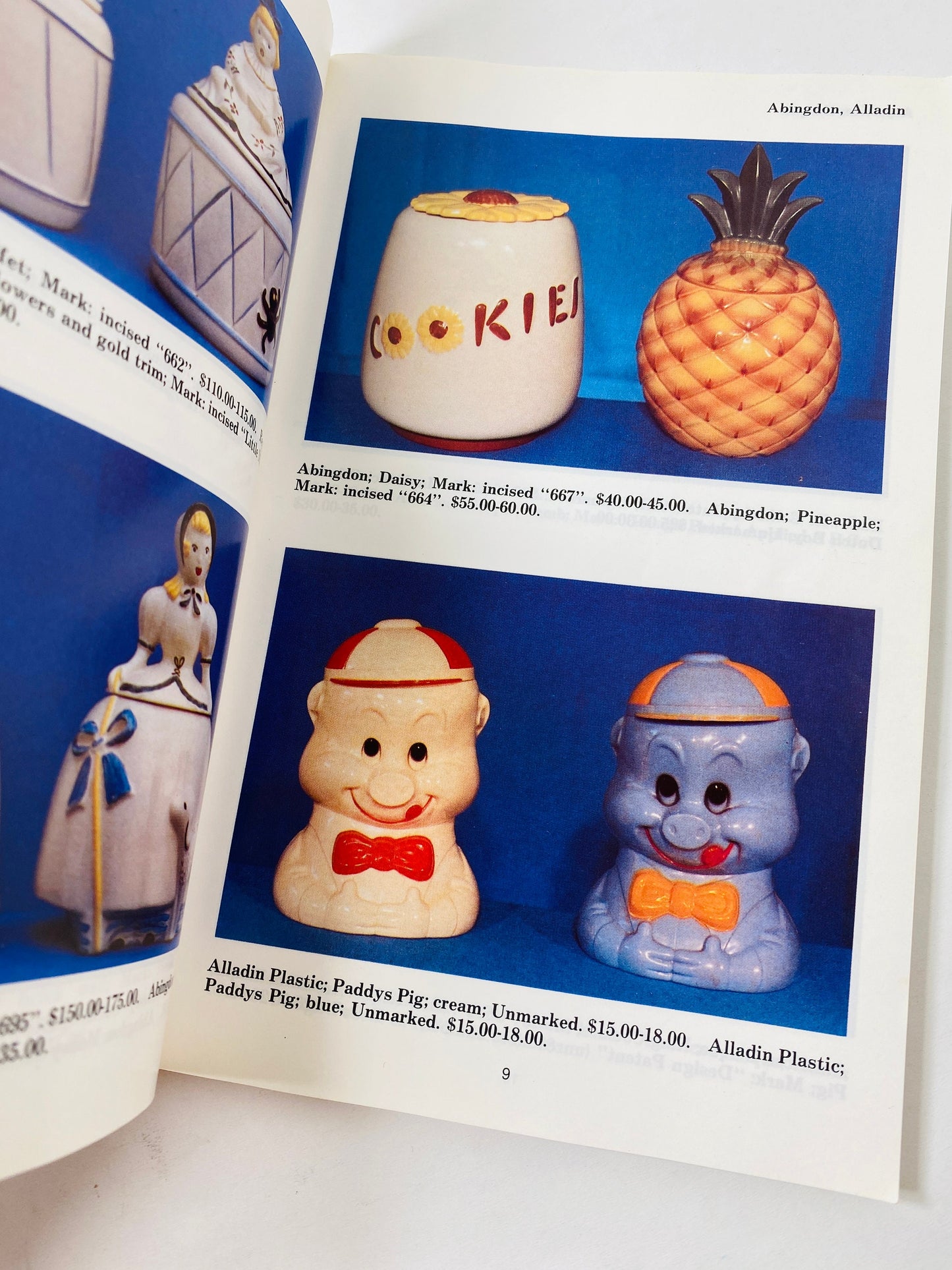 Cookie Jars vintage paperback book circa 1989 detailing kitchen collectibles with illustrations by Ermagene Westfall