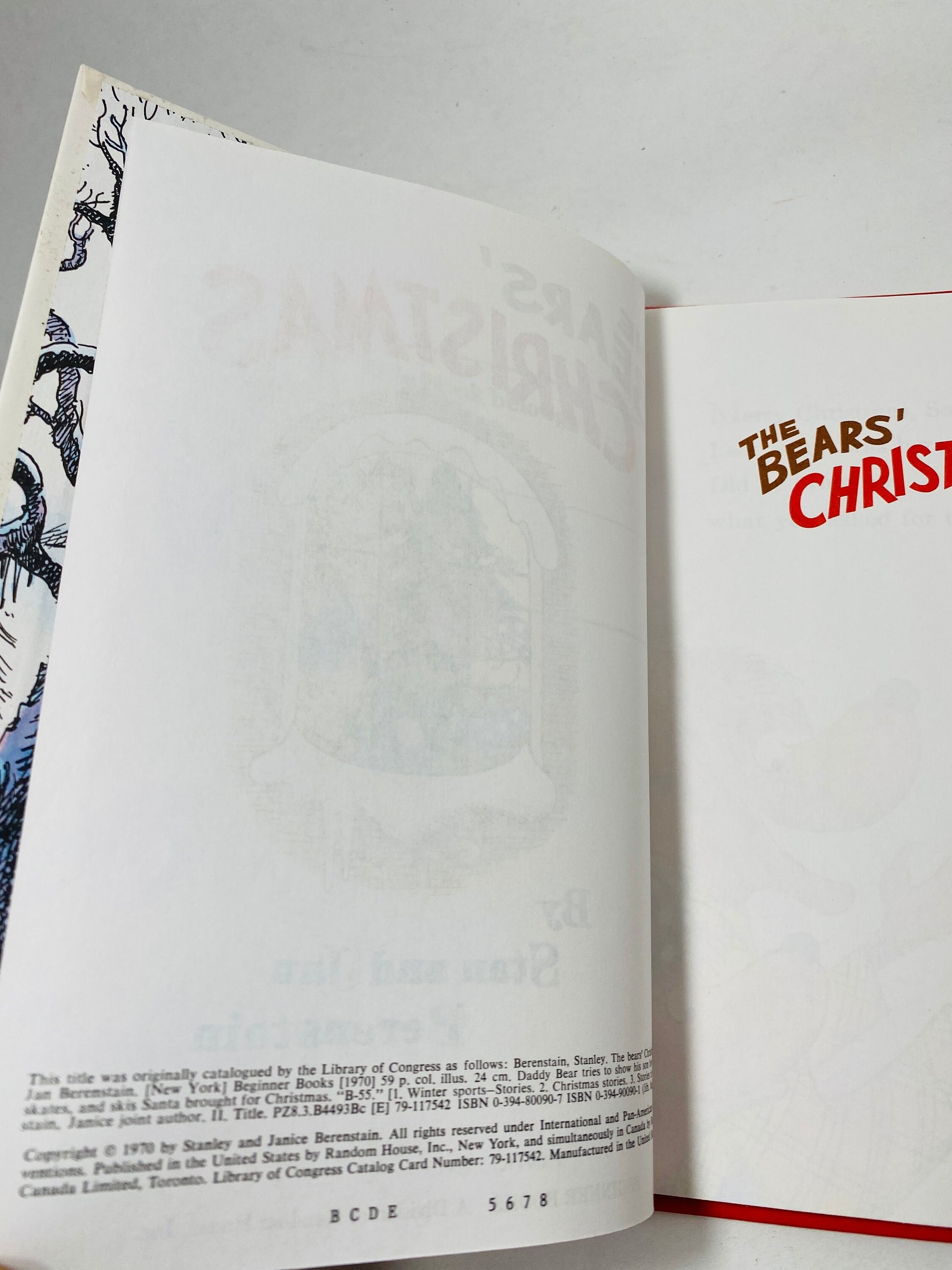 Berenstain Bears Christmas Book vintage Dr Seuss Beginner Book Children's early reader gift circa 1979