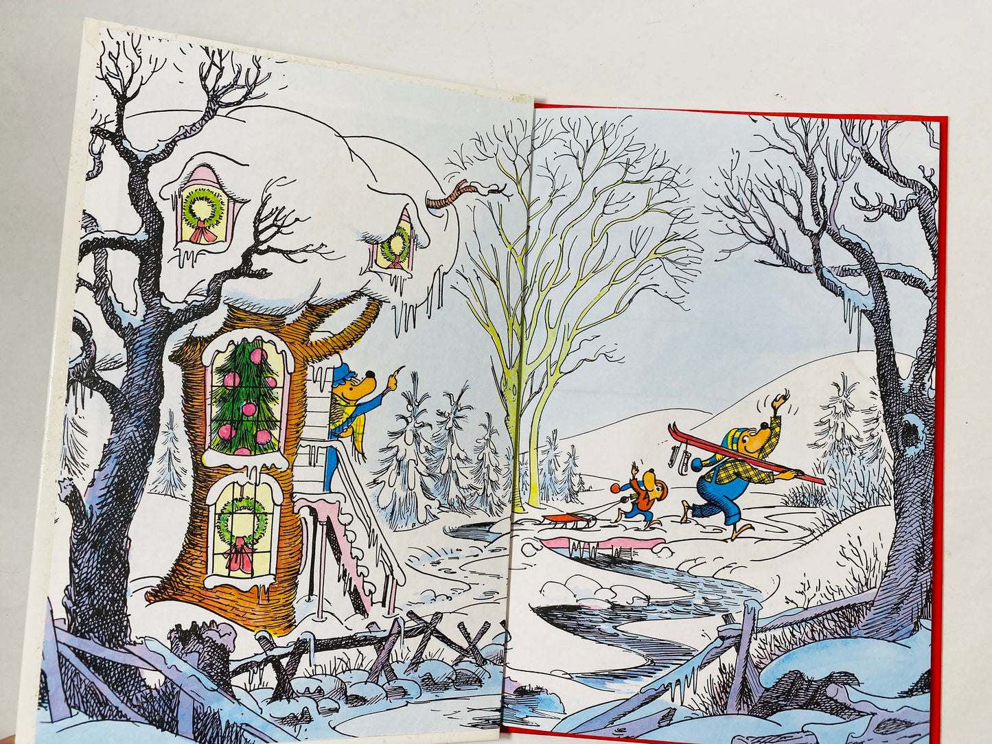 Berenstain Bears Christmas Book vintage Dr Seuss Beginner Book Children's early reader gift circa 1979