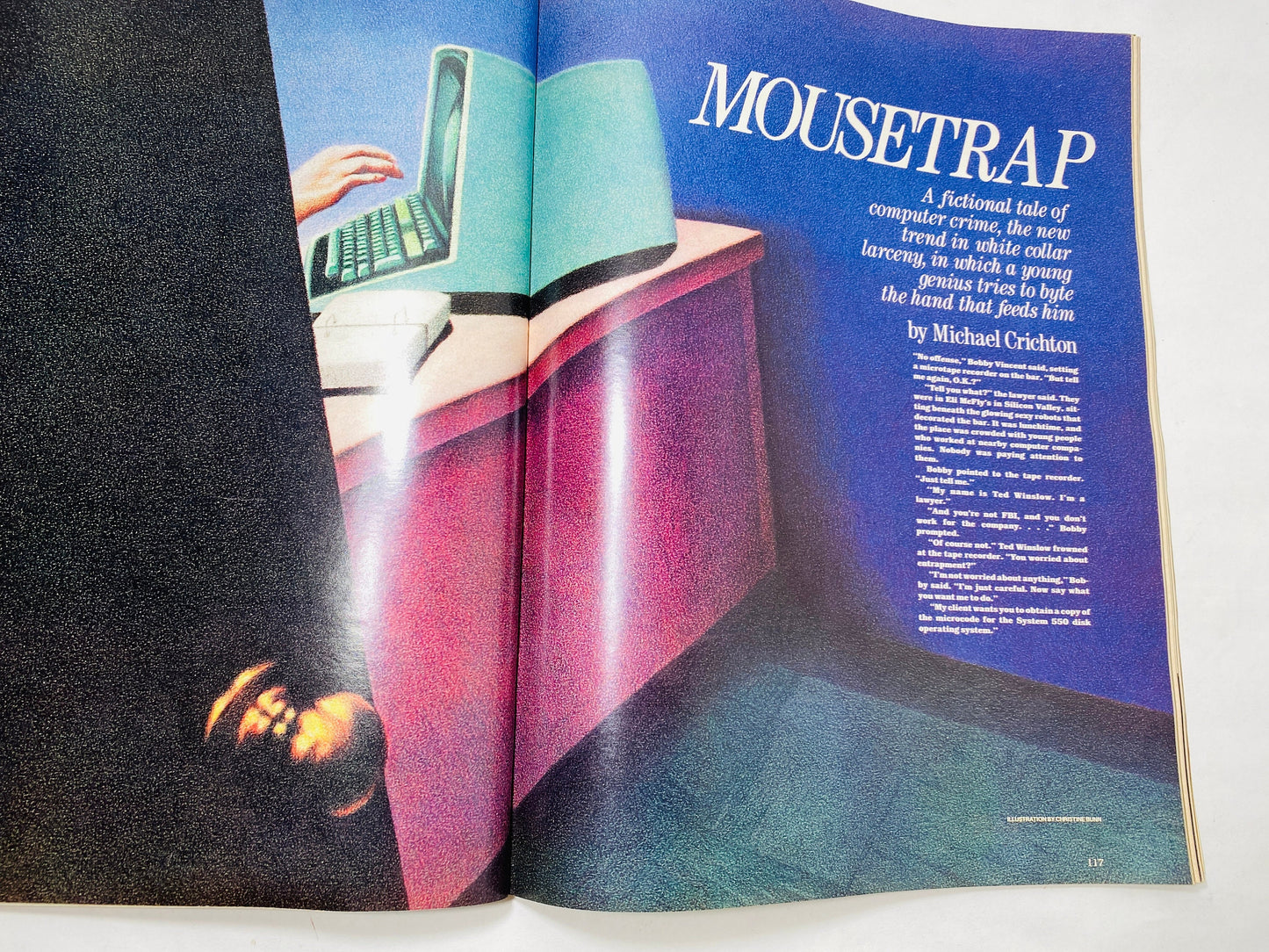 Vintage Life magazine 1983 featuring AIDS patients, Korean Air lines Flight 007, Michael Crichton & Computer Crime story Moustrap and stars