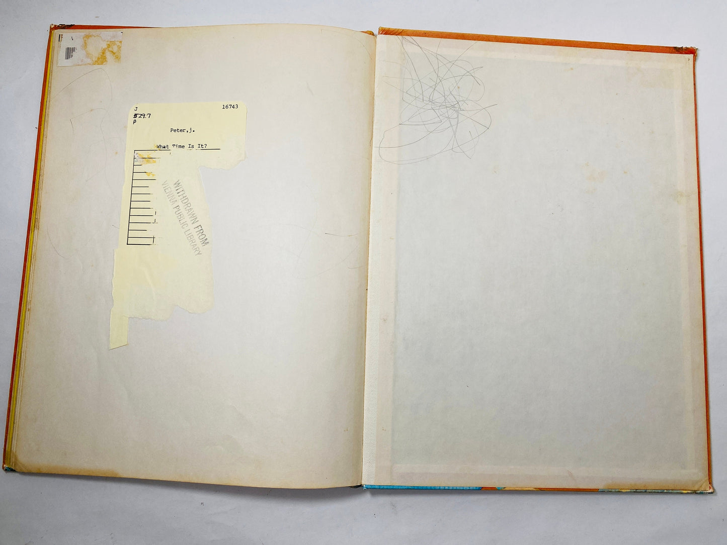 What time is it? Vintage Book about learning how to tell time circa 1974 LARGE childrens book about telling time on a clock educational