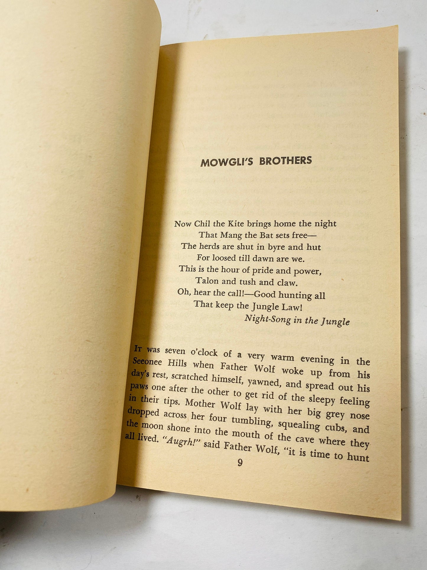 Rudyard Kipling Jungle Book vinage paperback book circa 1970 Book lover gift! Fables Vintage Book