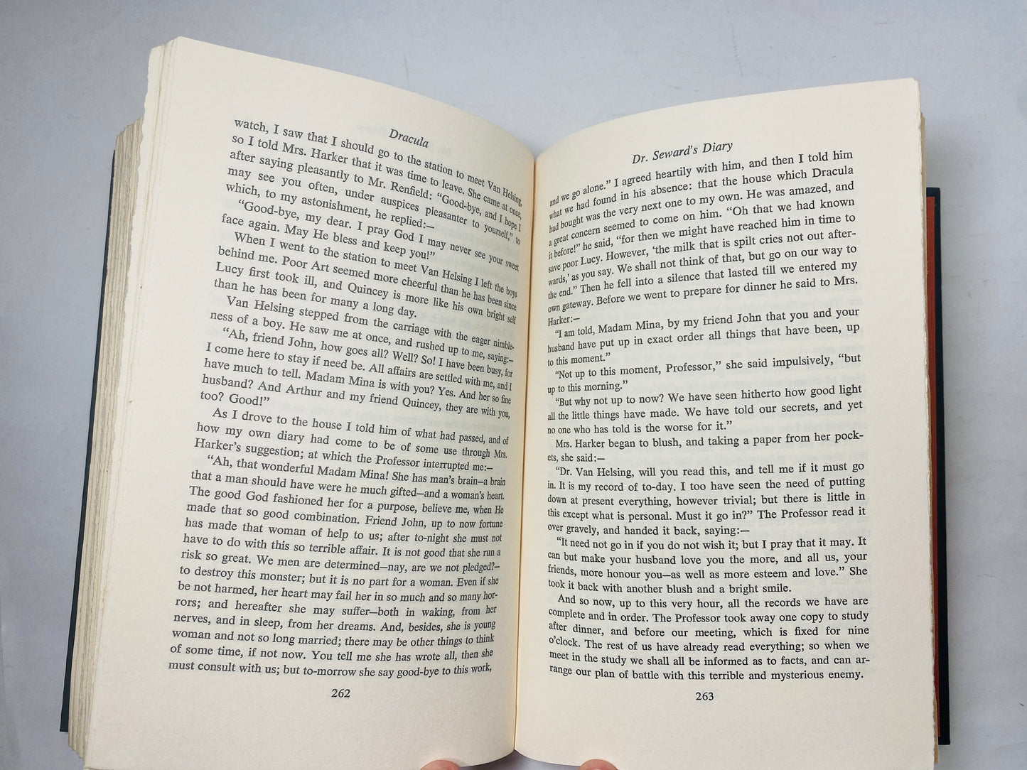Bram Stoker Dracula & Mary Shelley Frankenstein Vintage Book one volume circa 1953 collector gift Gothic gift emo goth.