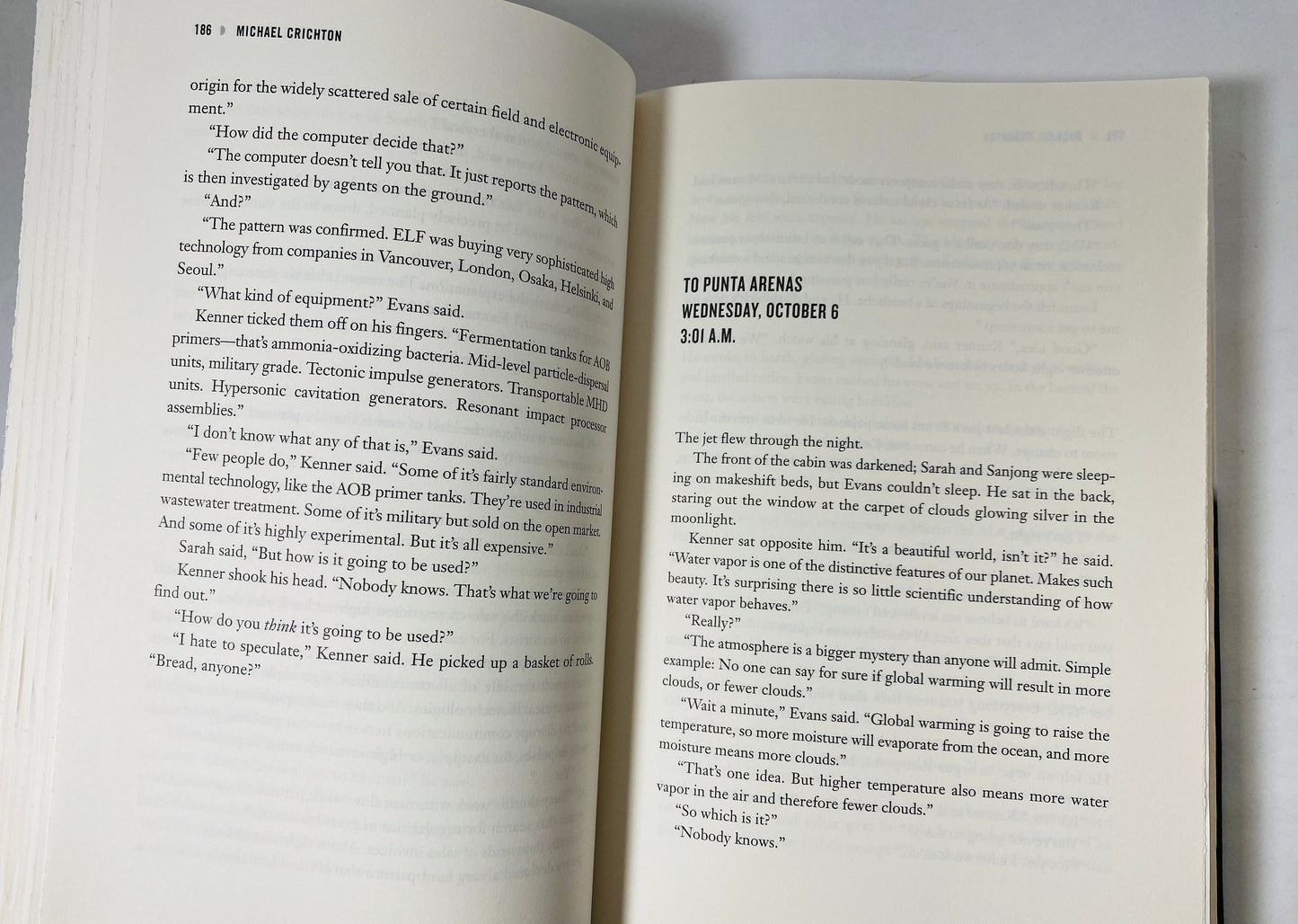 State of Fear by Michael Crichton FIRST EDITION vintage book circa 2004 author of Jurassic Park