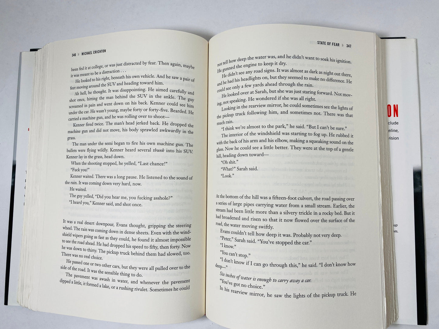 State of Fear by Michael Crichton FIRST EDITION vintage book circa 2004 author of Jurassic Park