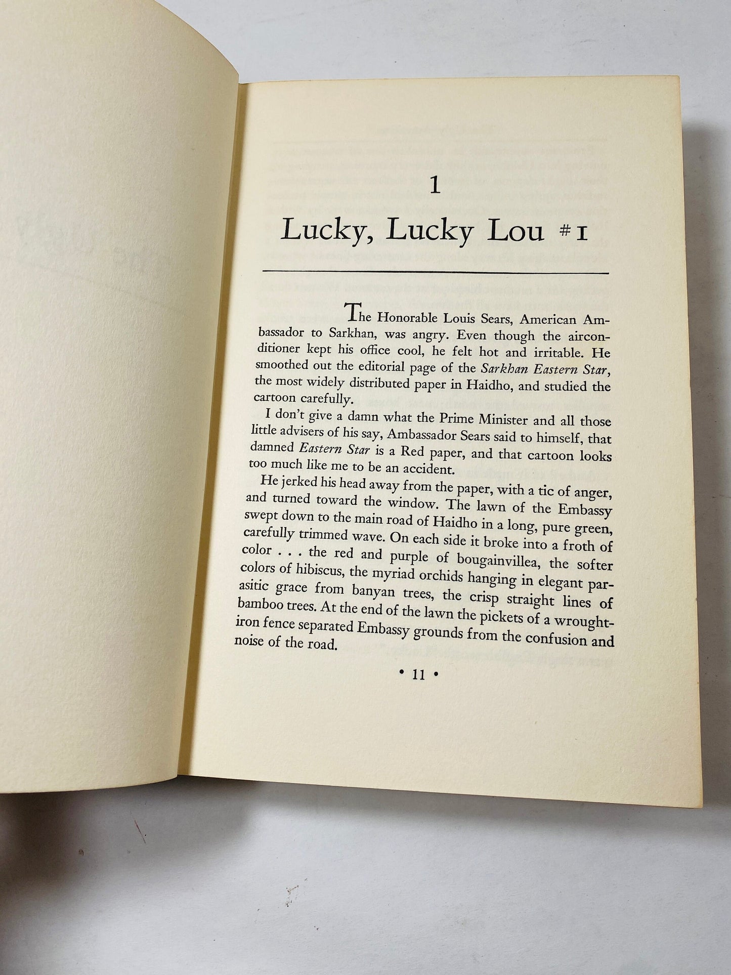 Ugly American by William Lederer circa 1958. Vintage book about peacekeeping diplomatic failures in Southeast Asia and civil war.