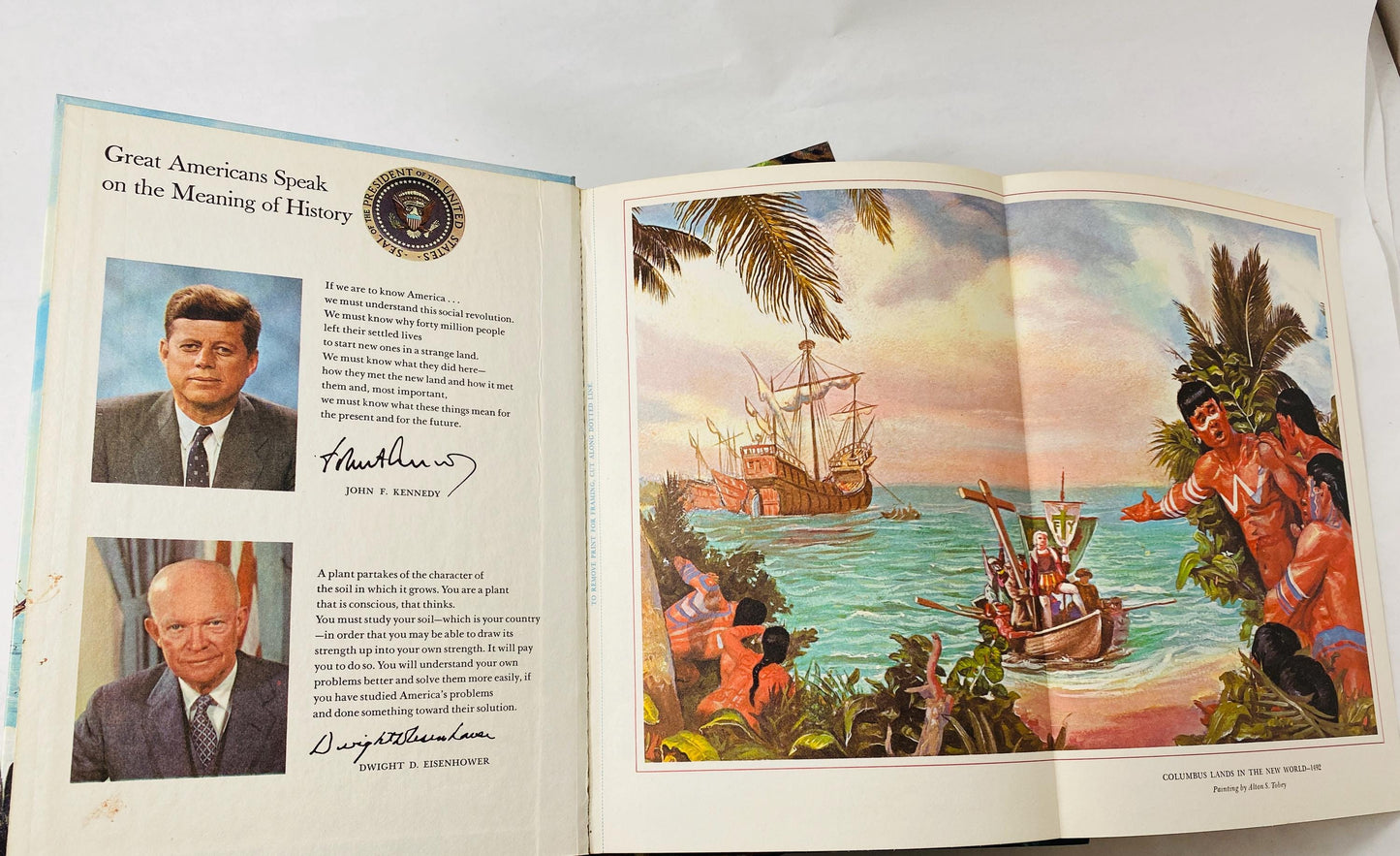 1959 Golden Books of History of the United States Vintage children’s Encyclopedia Nursery Kids Bookshelf Decor Volume 1 2 3 4