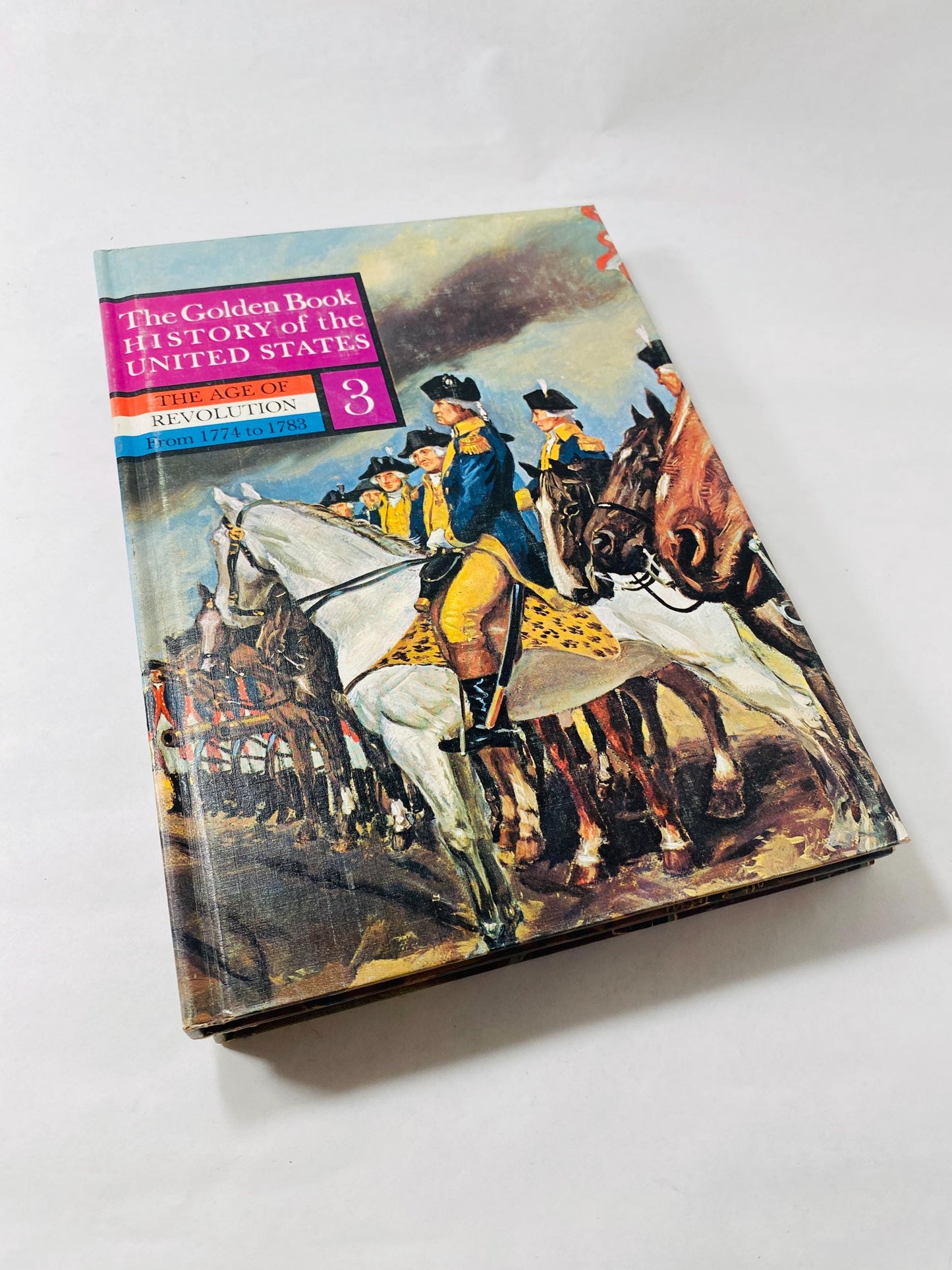 1959 Golden Books of History of the United States Vintage children’s Encyclopedia Nursery Kids Bookshelf Decor Volume 1 2 3 4