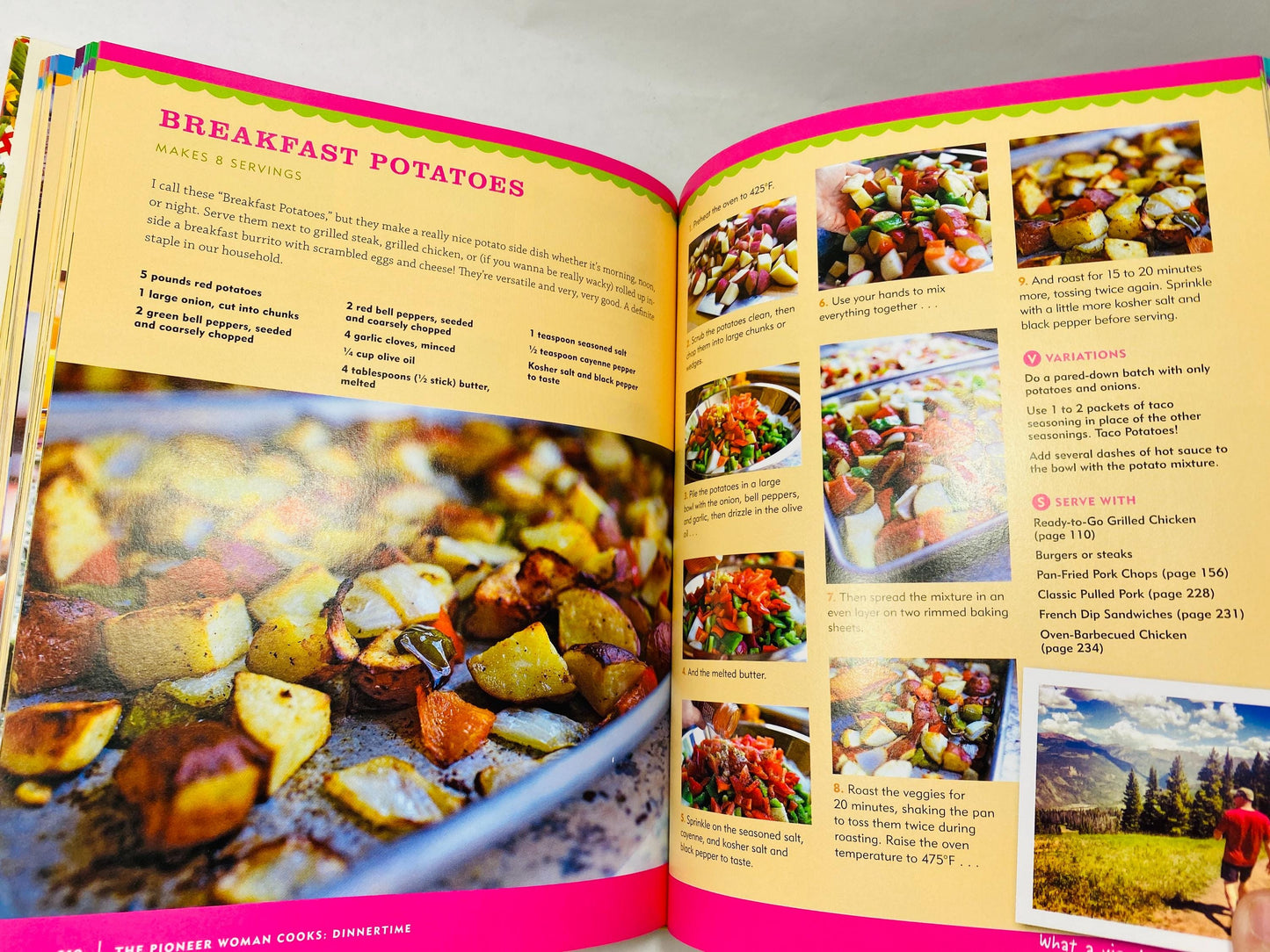 Pioneer Woman Ree Drummond vintage cookbook kitchen home staging prop decor. Recipes for at home cooking